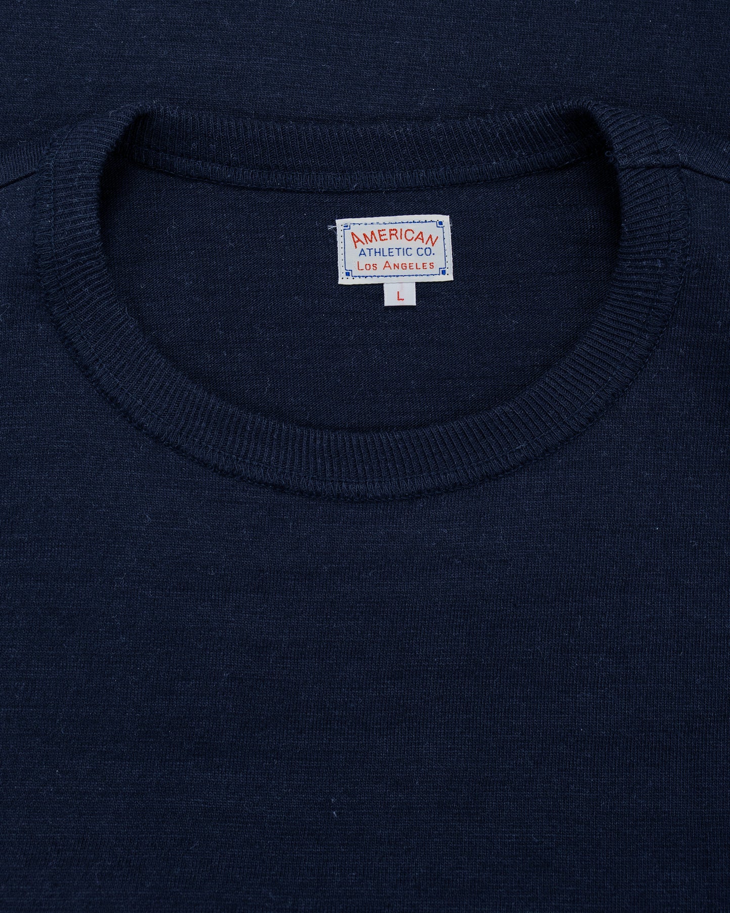 lost & found The Real McCoy's The Real McCoy's MC19010 Athletic T-Shirt / Loop-Wheel Navy