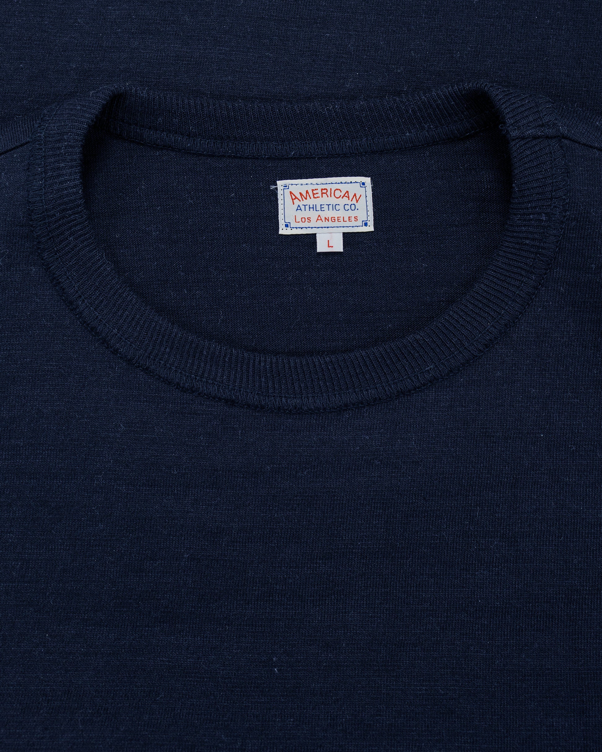 lost & found The Real McCoy's The Real McCoy's MC19010 Athletic T-Shirt / Loop-Wheel Navy