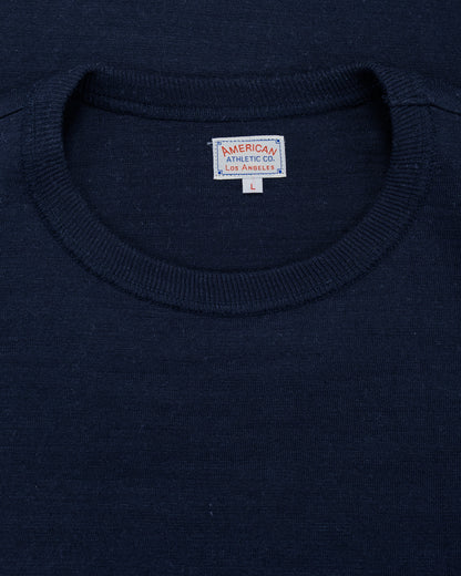 lost & found The Real McCoy's The Real McCoy's MC19010 Athletic T-Shirt / Loop-Wheel Navy