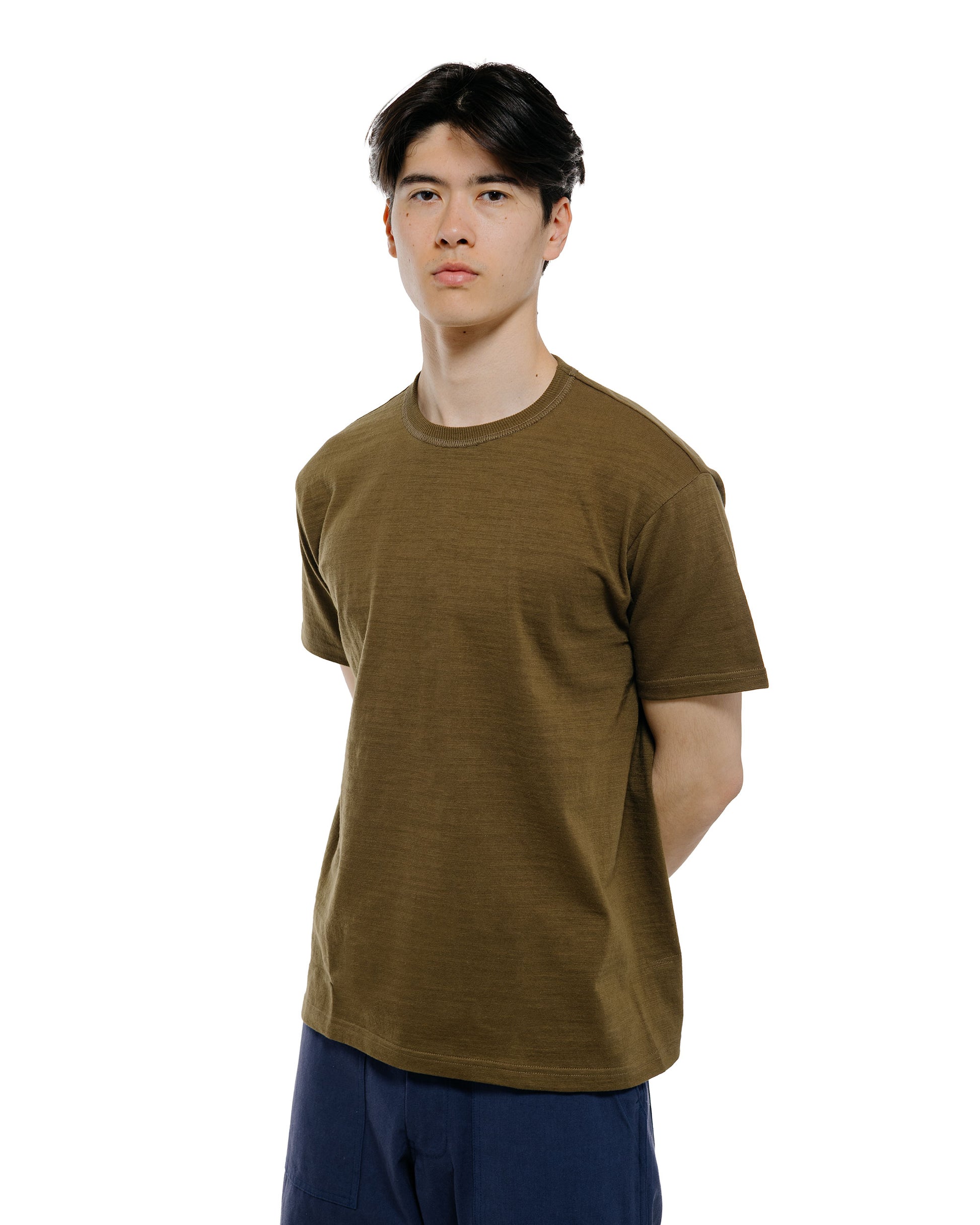 lost & found The Real McCoy's The Real McCoy's MC19010 Athletic T-Shirt / Loop-Wheel Olive