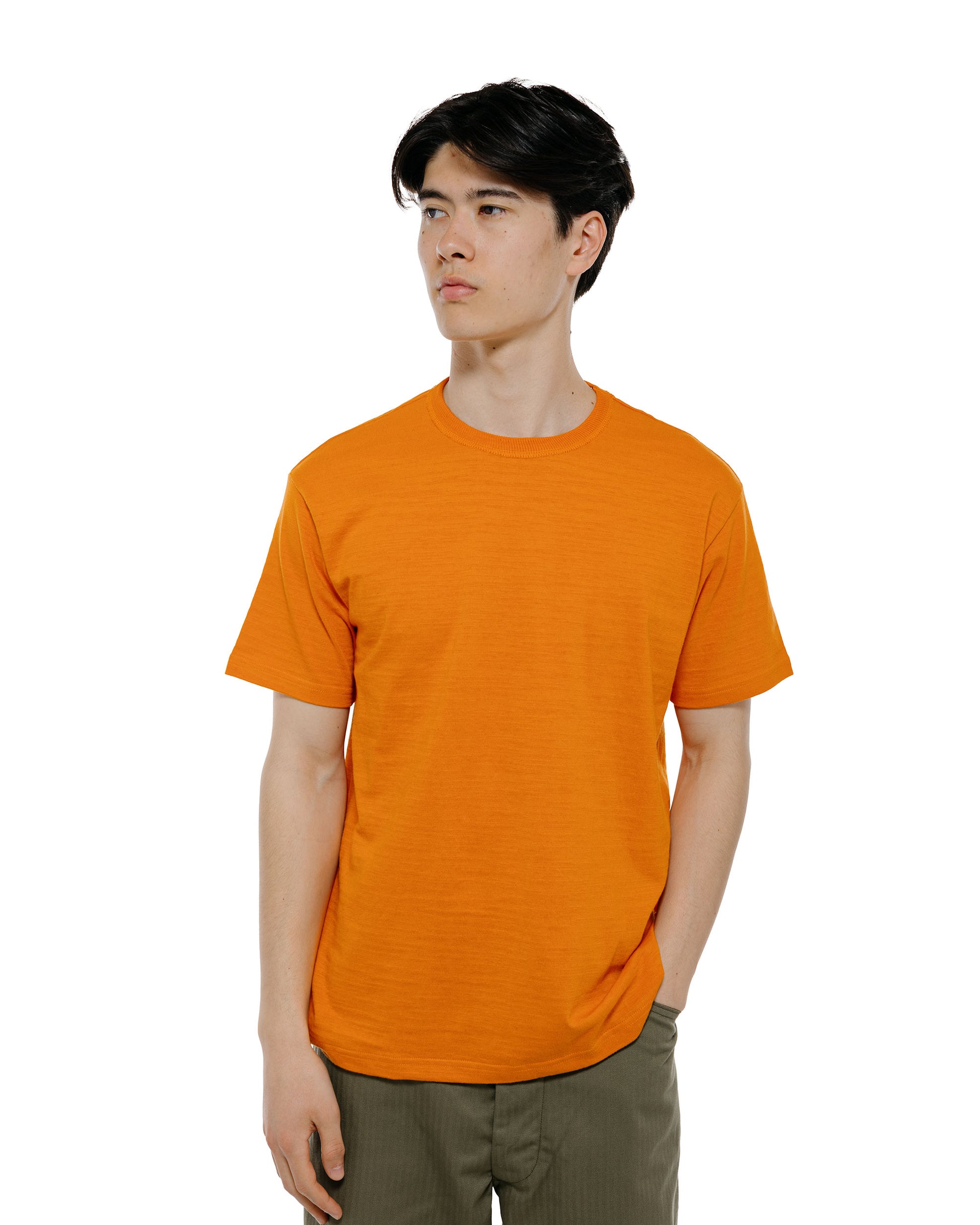 lost & found The Real McCoy's The Real McCoy's MC19010 Athletic T-Shirt / Loop-Wheel Orange