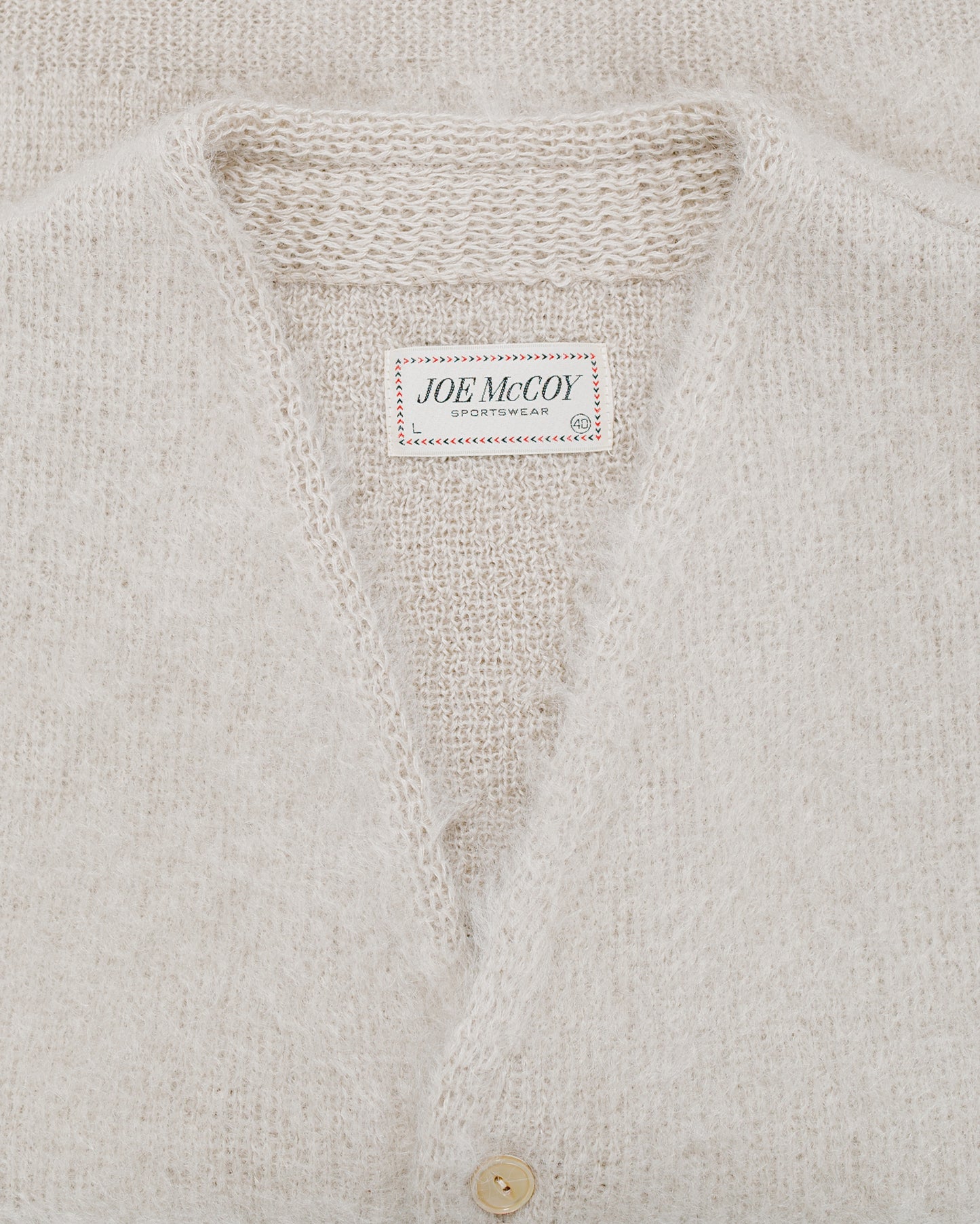 lost & found The Real McCoy's The Real McCoy's MC19103 JM Mohair Cardigan Beige