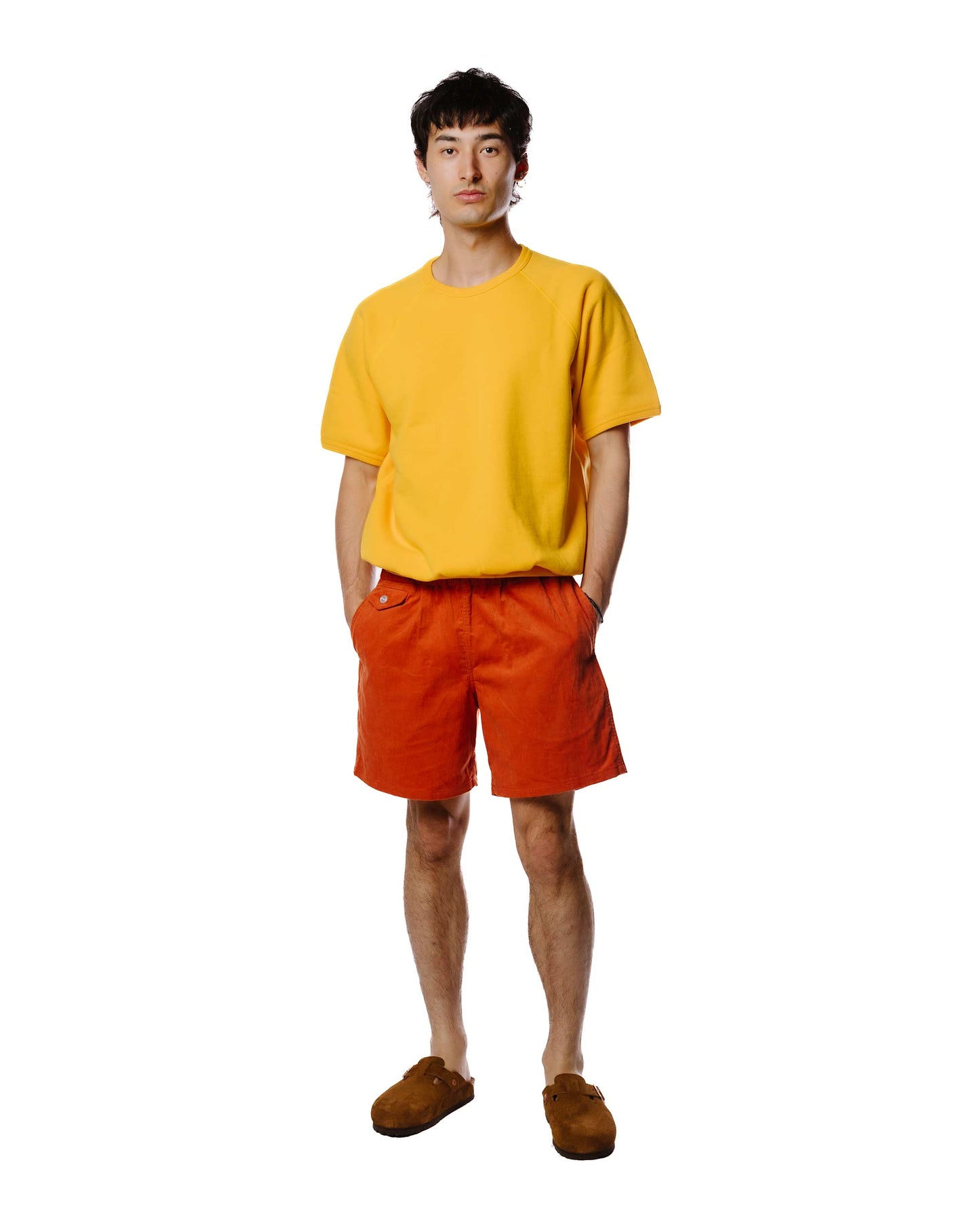 lost & found The Real McCoy's The Real McCoy's MC20005 9oz. Loopwheel S/S Sweatshirt Yellow