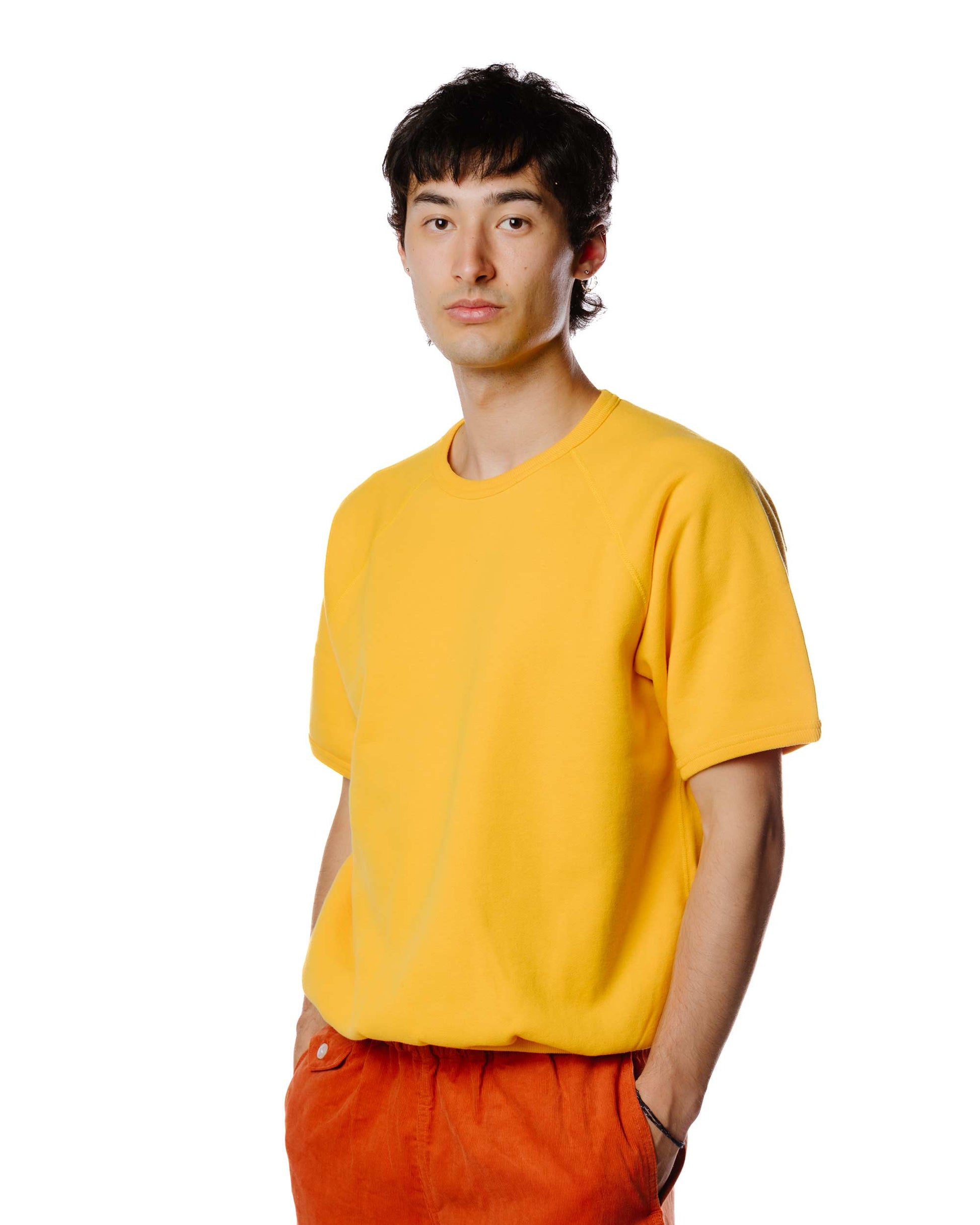 lost & found The Real McCoy's The Real McCoy's MC20005 9oz. Loopwheel S/S Sweatshirt Yellow