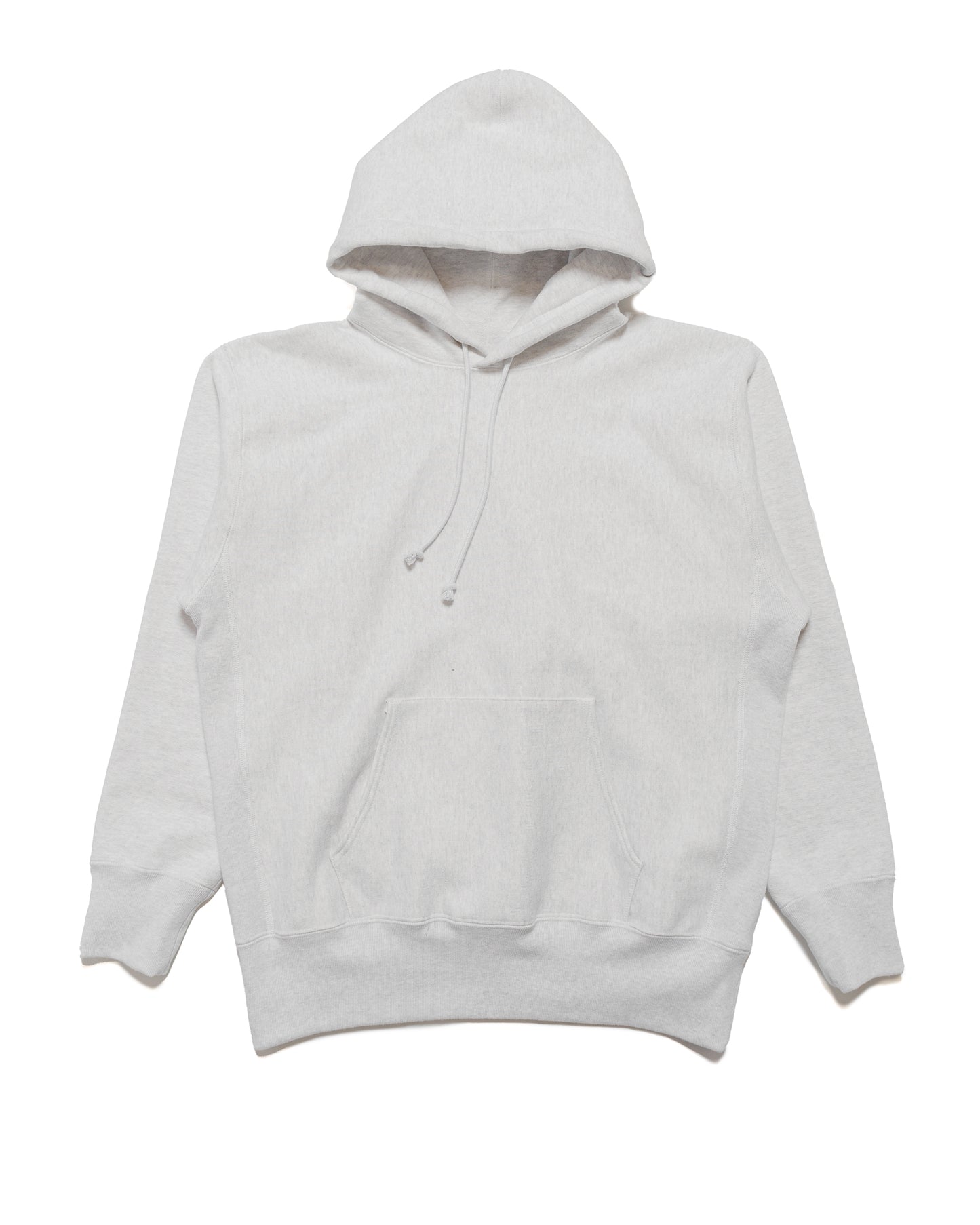 lost & found The Real McCoy's The Real McCoy's MC20113 Heavyweight Hooded Sweatshirt Silver Grey