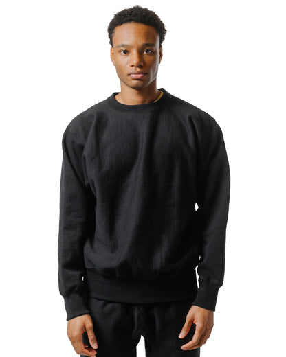lost & found The Real McCoy's The Real McCoy's MC20114 Heavyweight Crewneck Sweatshirt Black