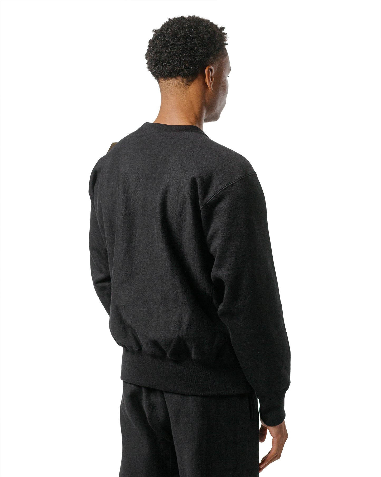 lost & found The Real McCoy's The Real McCoy's MC20114 Heavyweight Crewneck Sweatshirt Black