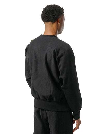 lost & found The Real McCoy's The Real McCoy's MC20114 Heavyweight Crewneck Sweatshirt Black
