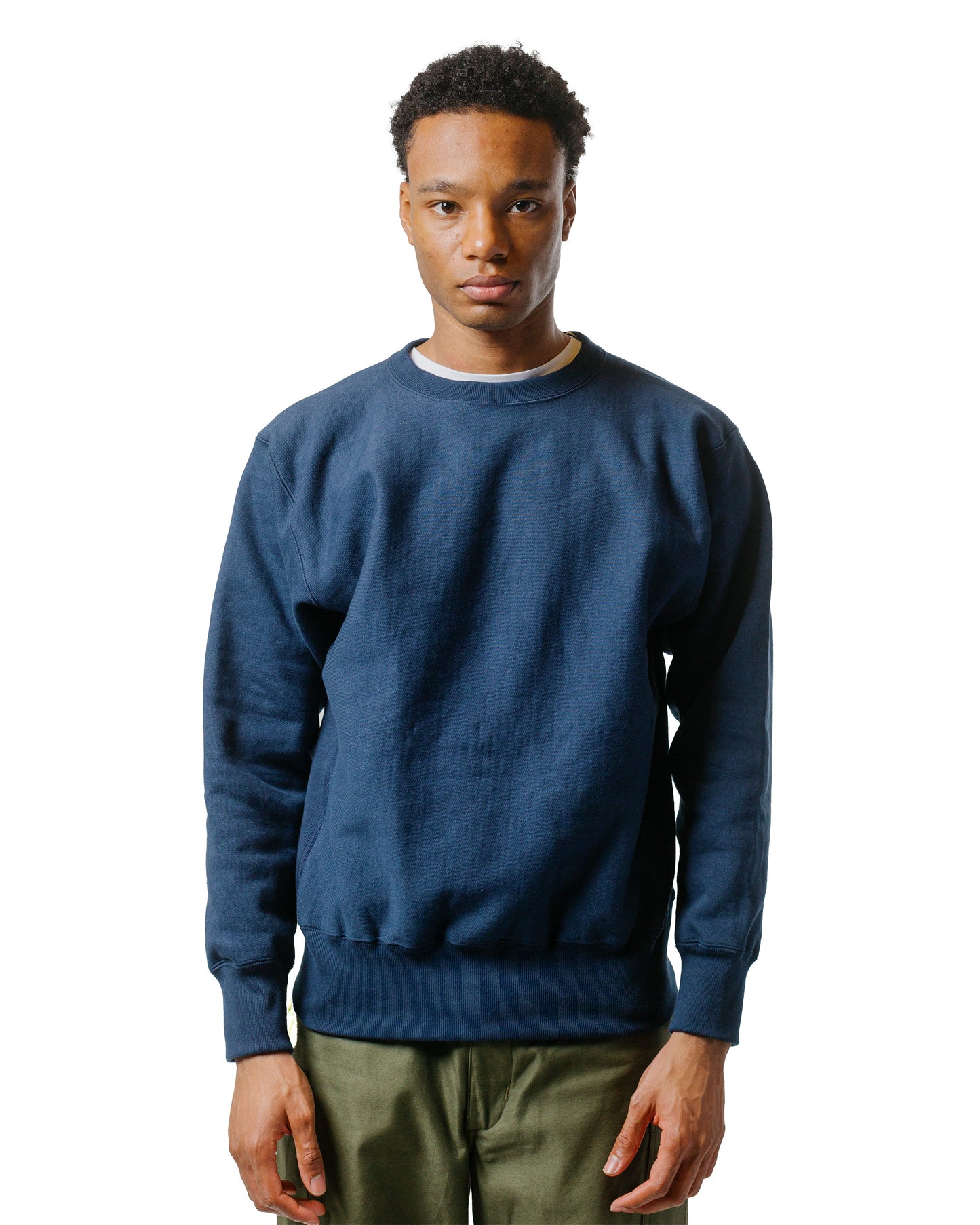 lost & found The Real McCoy's The Real McCoy's MC20114 Heavyweight Crewneck Sweatshirt Navy
