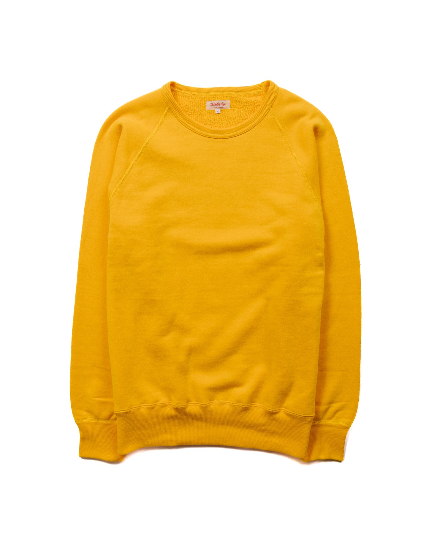 lost & found The Real McCoy's The Real McCoy's MC21018 9oz. Loopwheel Raglan Sleeve Sweatshirt Yellow