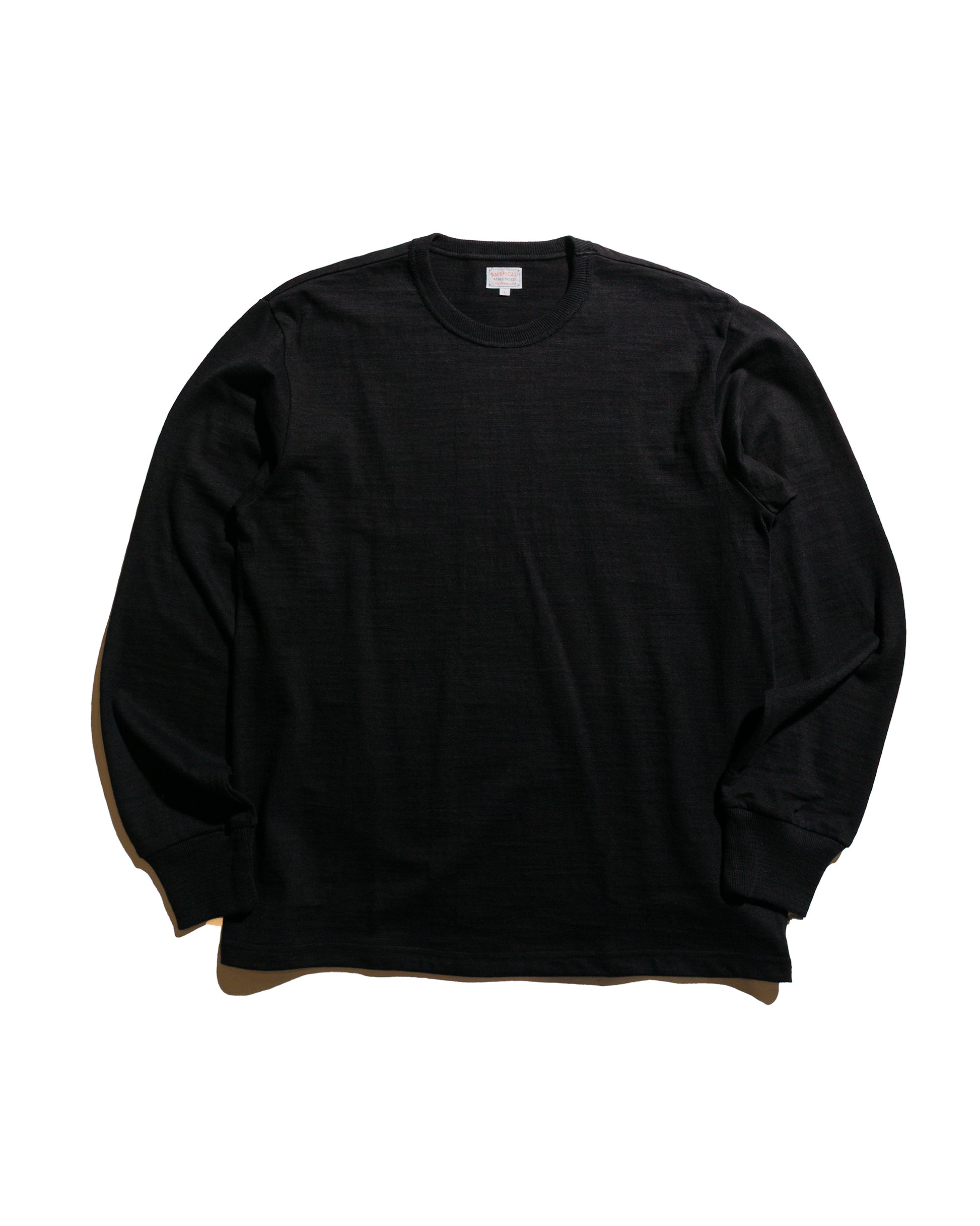 lost & found The Real McCoy's The Real McCoy's MC21109 Athletic L/S T-Shirt / Loop-Wheel Black