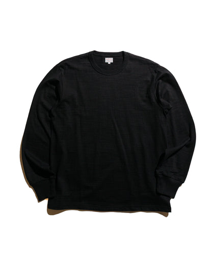 lost & found The Real McCoy's The Real McCoy's MC21109 Athletic L/S T-Shirt / Loop-Wheel Black