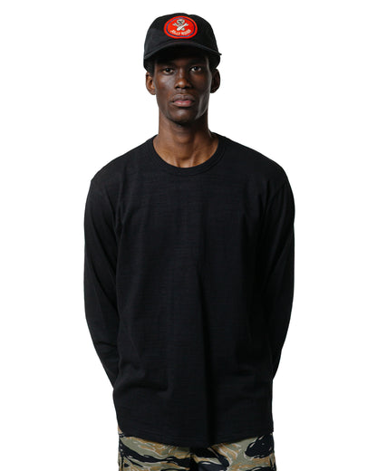 lost & found The Real McCoy's The Real McCoy's MC21109 Athletic L/S T-Shirt / Loop-Wheel Black