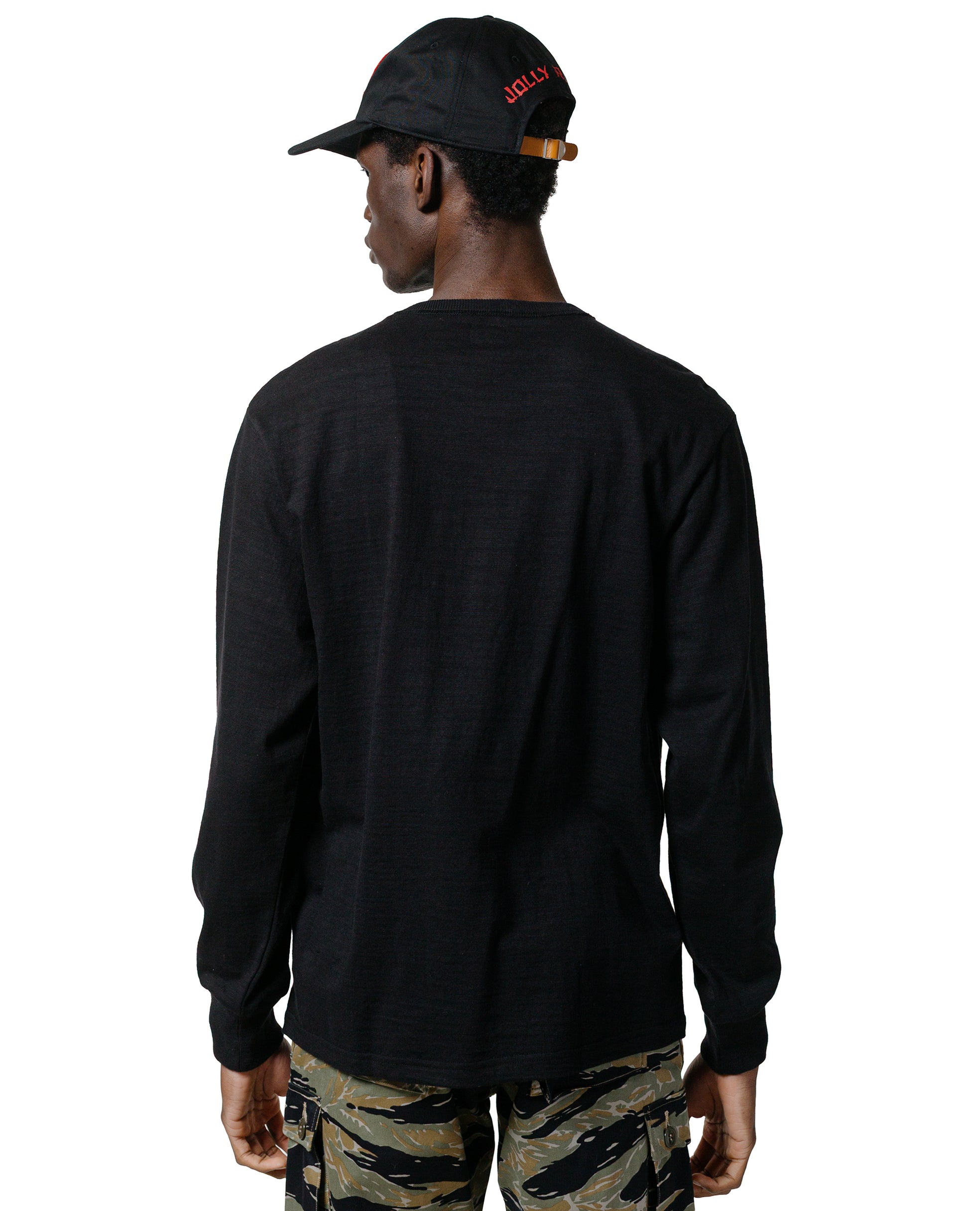 lost & found The Real McCoy's The Real McCoy's MC21109 Athletic L/S T-Shirt / Loop-Wheel Black