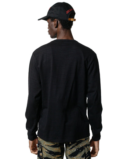 lost & found The Real McCoy's The Real McCoy's MC21109 Athletic L/S T-Shirt / Loop-Wheel Black
