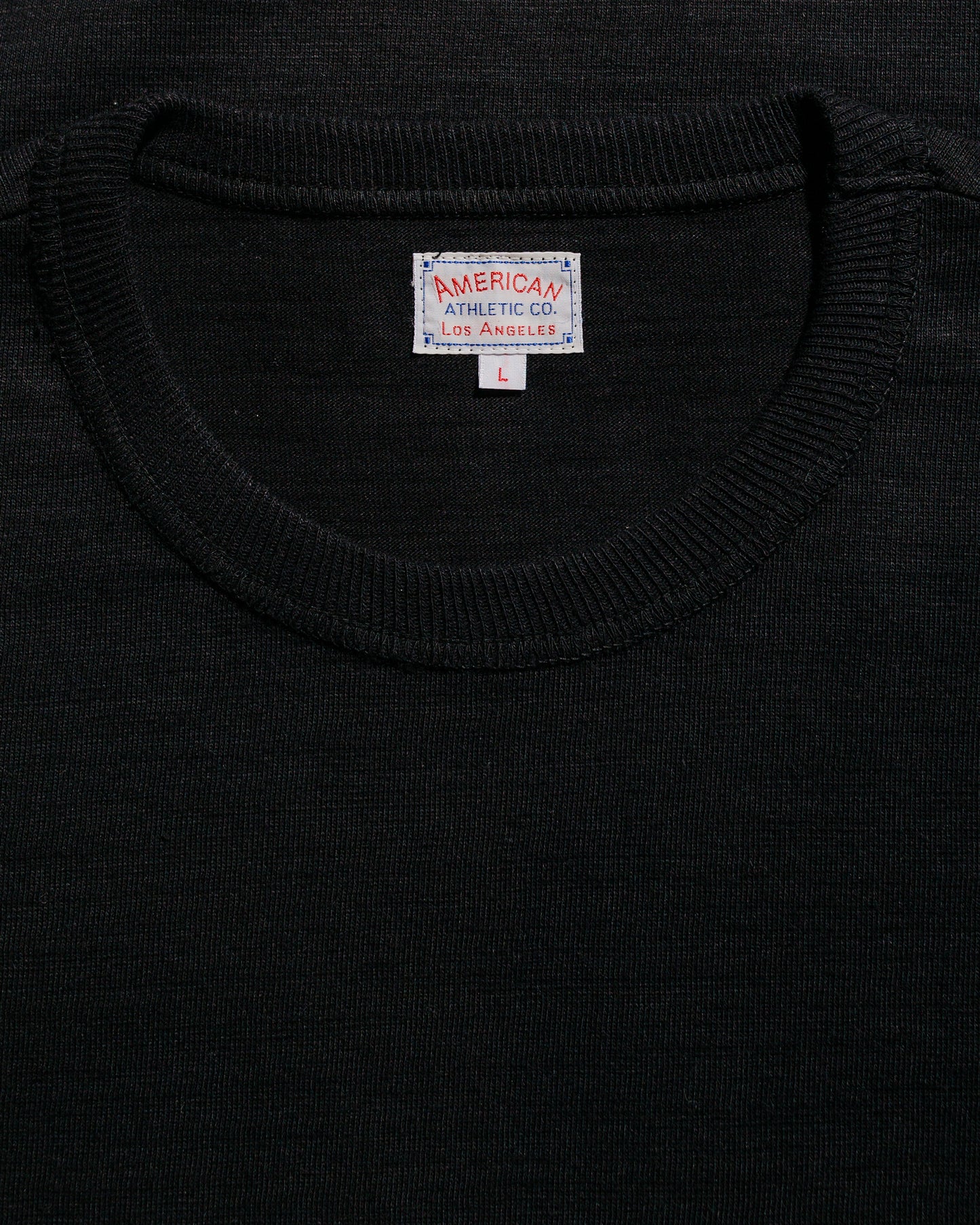 lost & found The Real McCoy's The Real McCoy's MC21109 Athletic L/S T-Shirt / Loop-Wheel Black