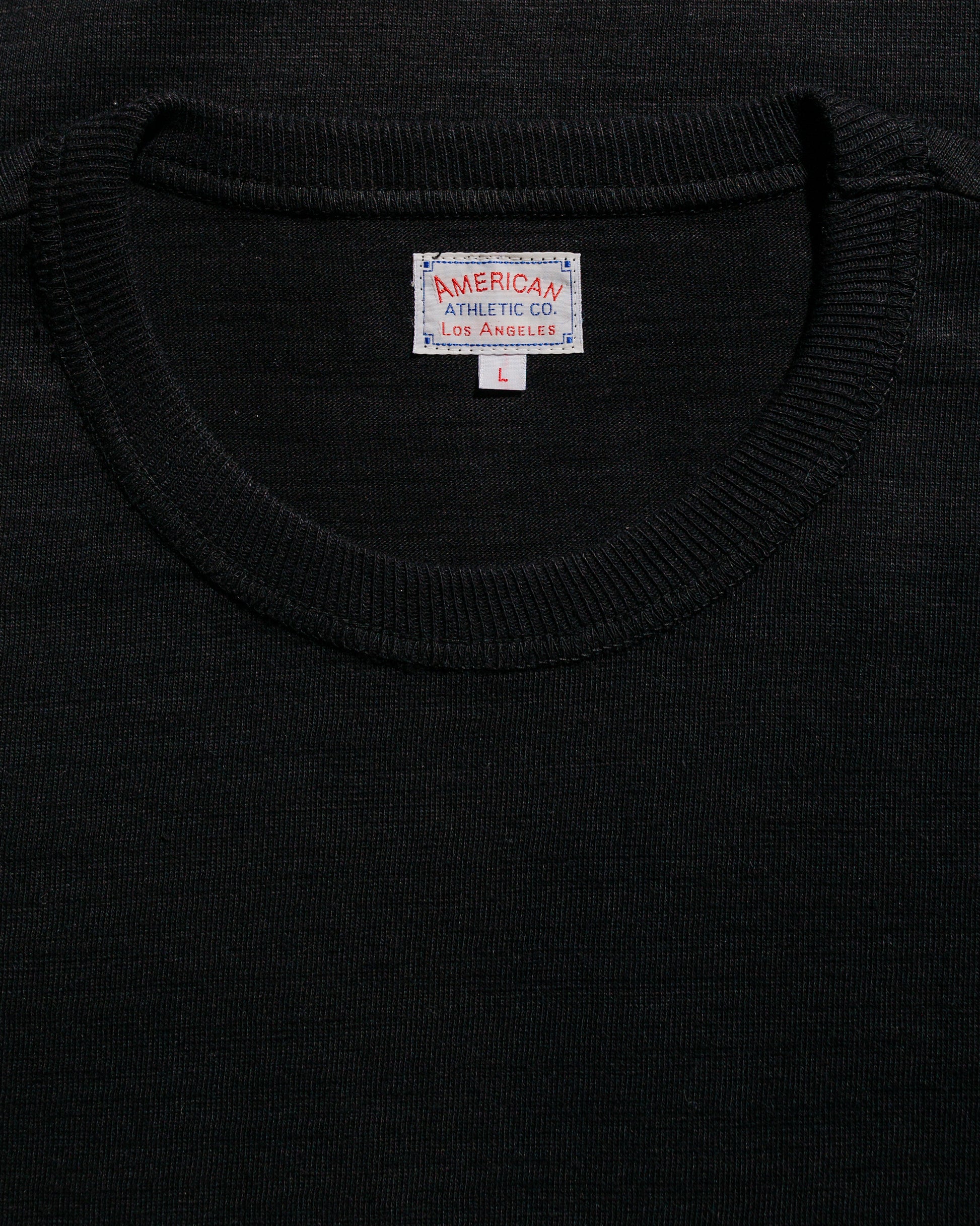 lost & found The Real McCoy's The Real McCoy's MC21109 Athletic L/S T-Shirt / Loop-Wheel Black