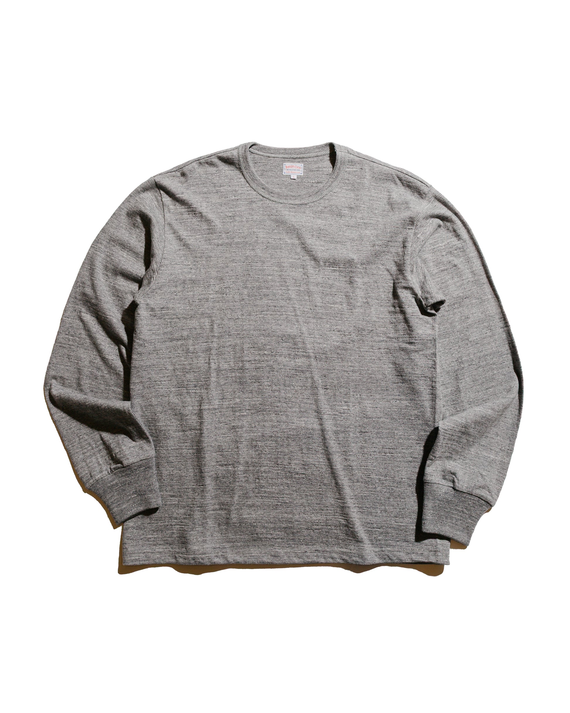 lost & found The Real McCoy's The Real McCoy's MC21109 Athletic L/S T-Shirt / Loop-Wheel Grey
