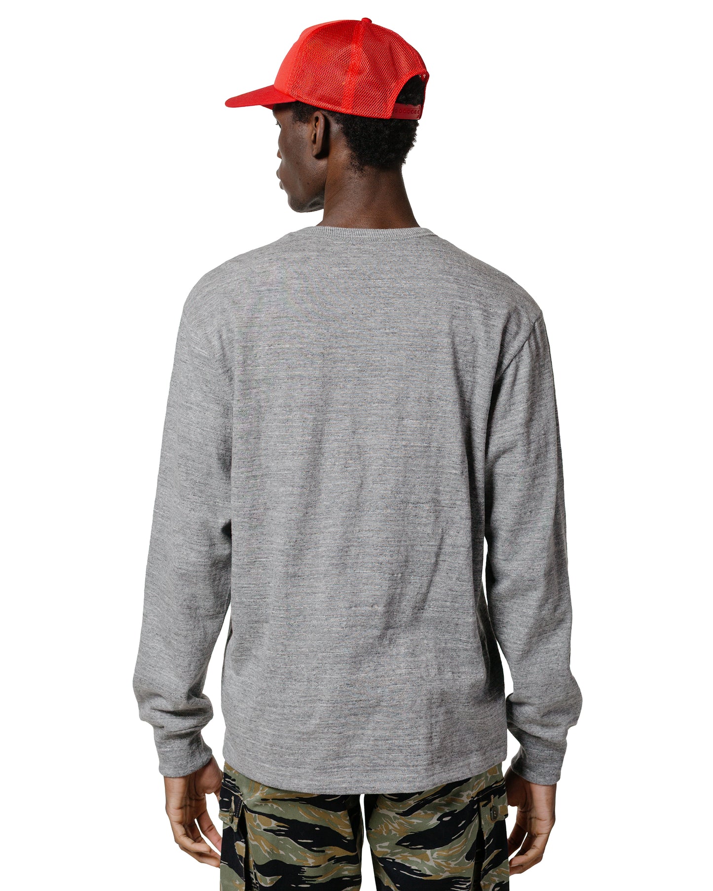lost & found The Real McCoy's The Real McCoy's MC21109 Athletic L/S T-Shirt / Loop-Wheel Grey