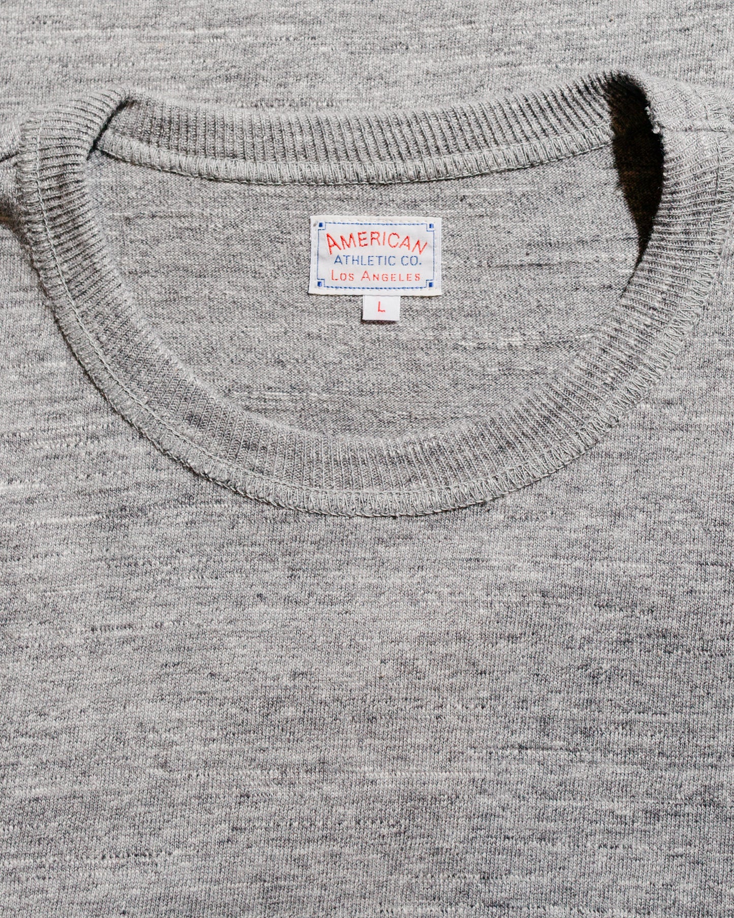 lost & found The Real McCoy's The Real McCoy's MC21109 Athletic L/S T-Shirt / Loop-Wheel Grey