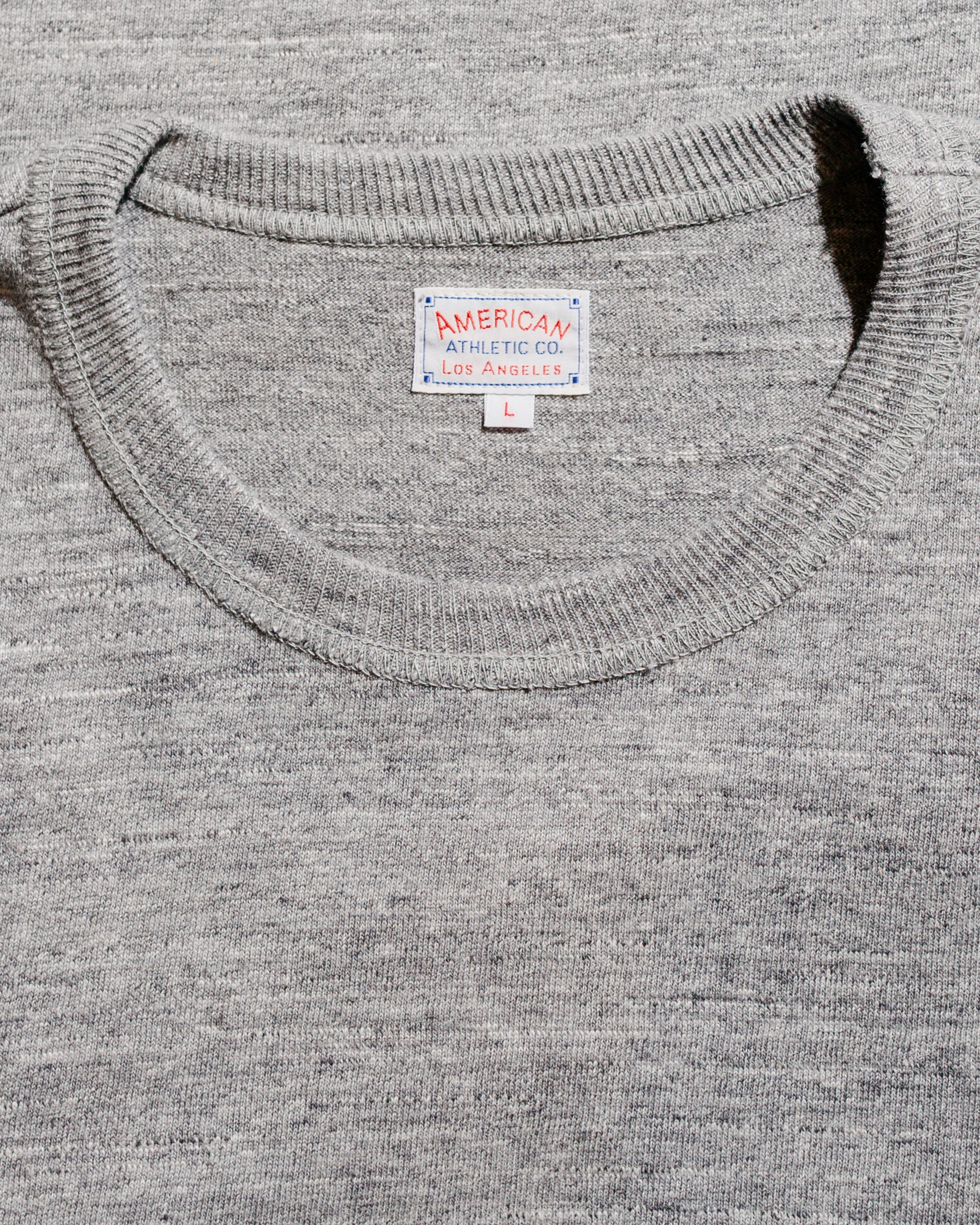 lost & found The Real McCoy's The Real McCoy's MC21109 Athletic L/S T-Shirt / Loop-Wheel Grey