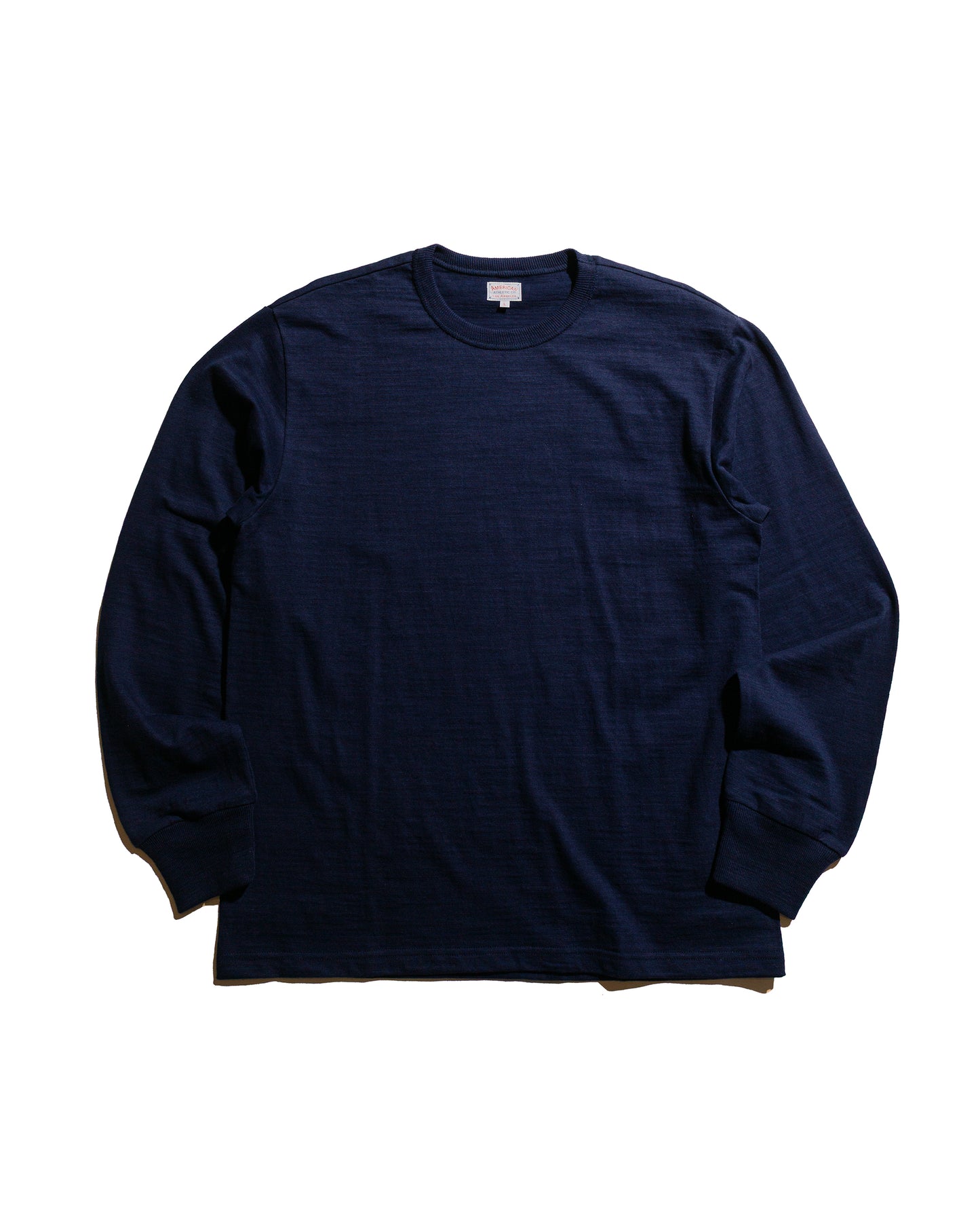 lost & found The Real McCoy's The Real McCoy's MC21109 Athletic L/S T-Shirt / Loop-Wheel Navy