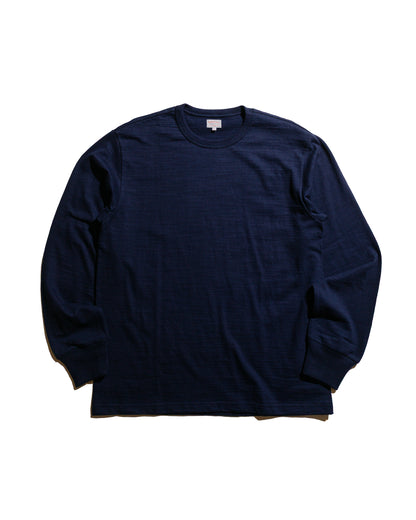 lost & found The Real McCoy's The Real McCoy's MC21109 Athletic L/S T-Shirt / Loop-Wheel Navy