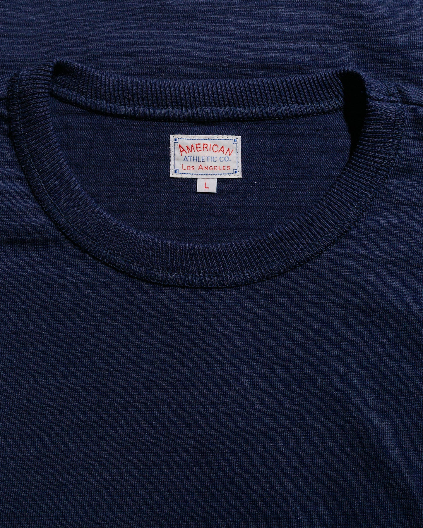 lost & found The Real McCoy's The Real McCoy's MC21109 Athletic L/S T-Shirt / Loop-Wheel Navy