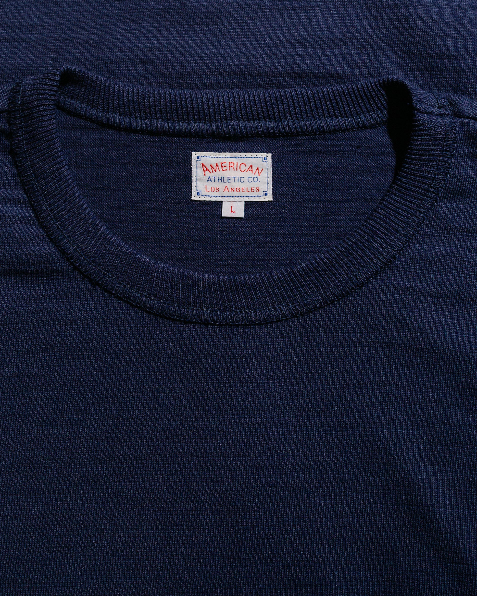 lost & found The Real McCoy's The Real McCoy's MC21109 Athletic L/S T-Shirt / Loop-Wheel Navy