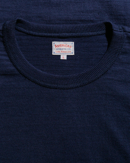 lost & found The Real McCoy's The Real McCoy's MC21109 Athletic L/S T-Shirt / Loop-Wheel Navy