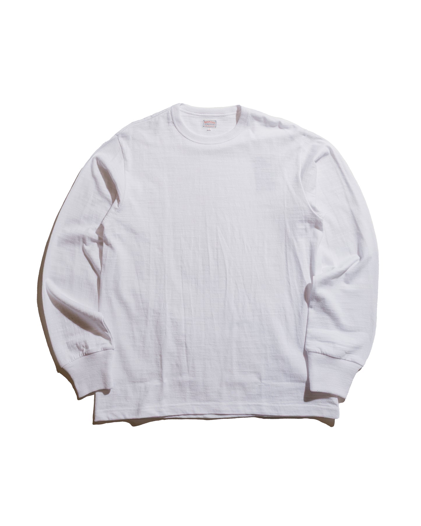 lost & found The Real McCoy's The Real McCoy's MC21109 Athletic L/S T-Shirt / Loop-Wheel White