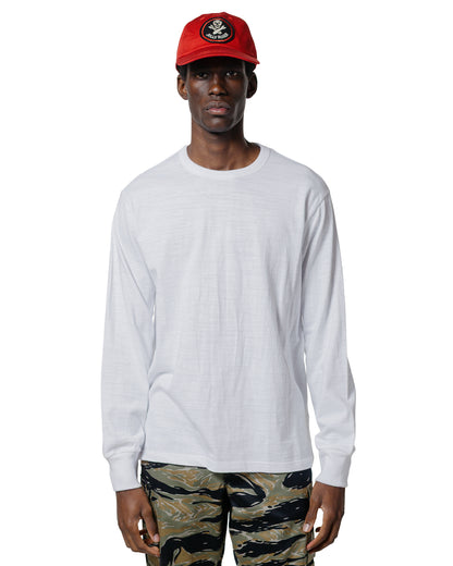 lost & found The Real McCoy's The Real McCoy's MC21109 Athletic L/S T-Shirt / Loop-Wheel White