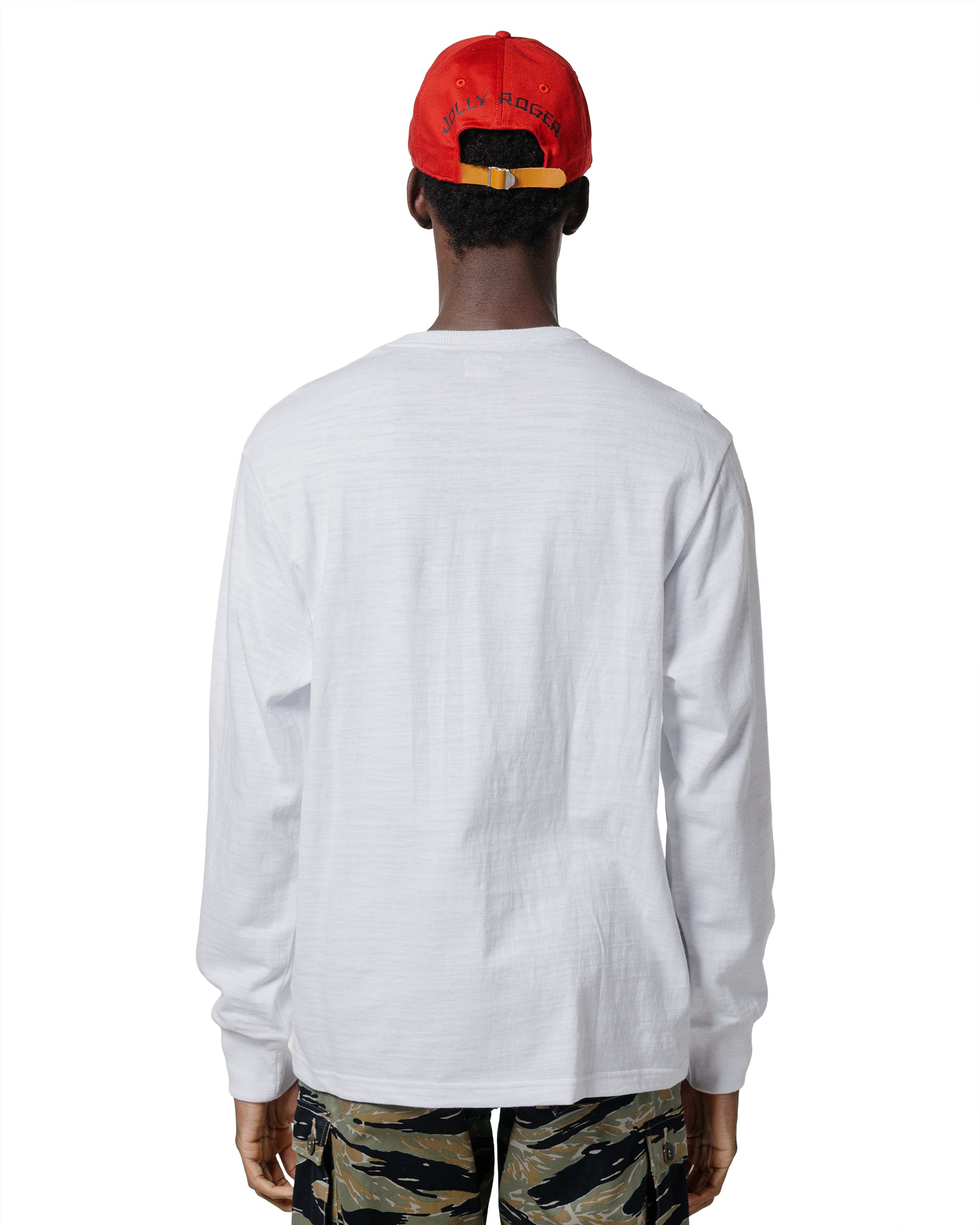 lost & found The Real McCoy's The Real McCoy's MC21109 Athletic L/S T-Shirt / Loop-Wheel White