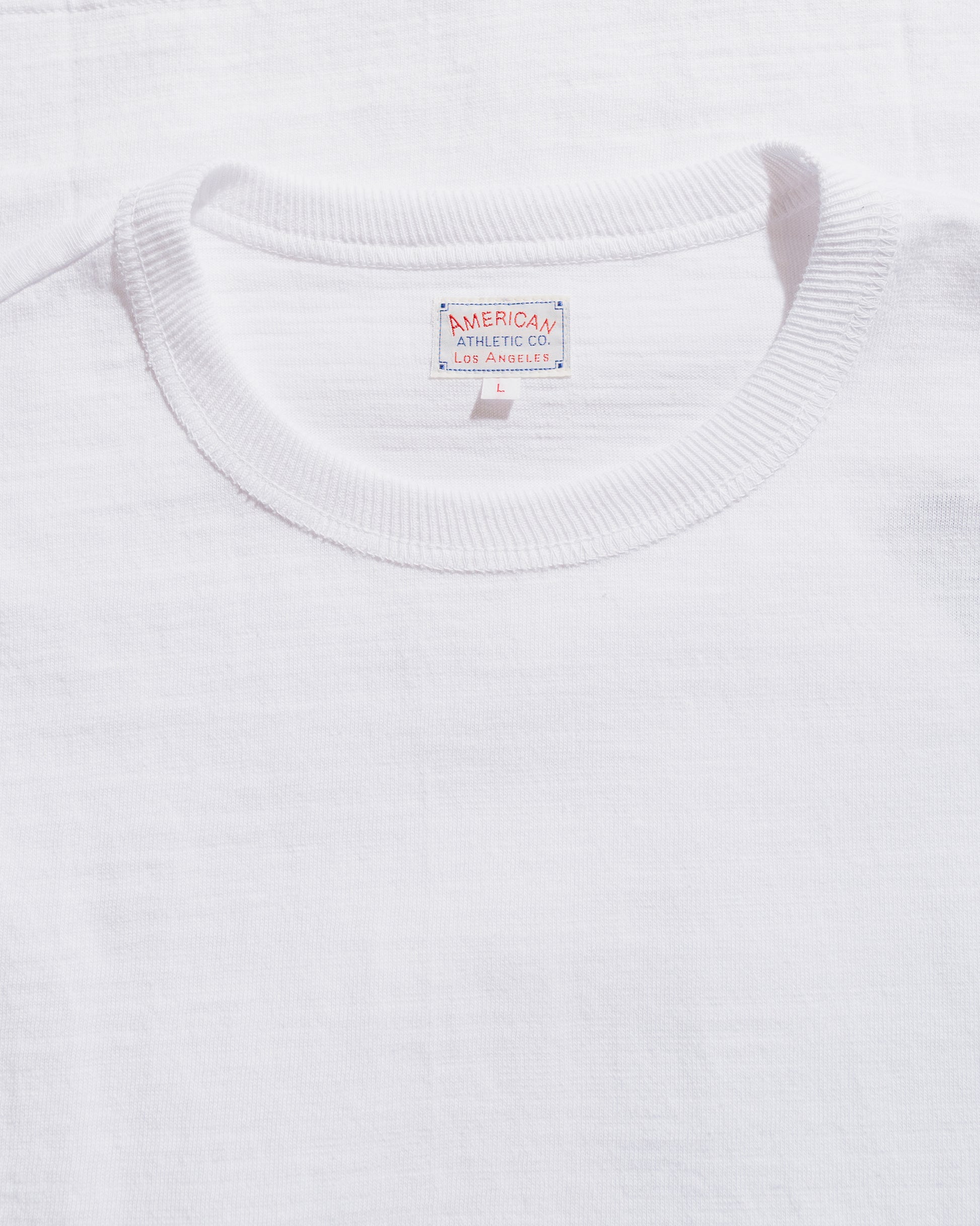 lost & found The Real McCoy's The Real McCoy's MC21109 Athletic L/S T-Shirt / Loop-Wheel White