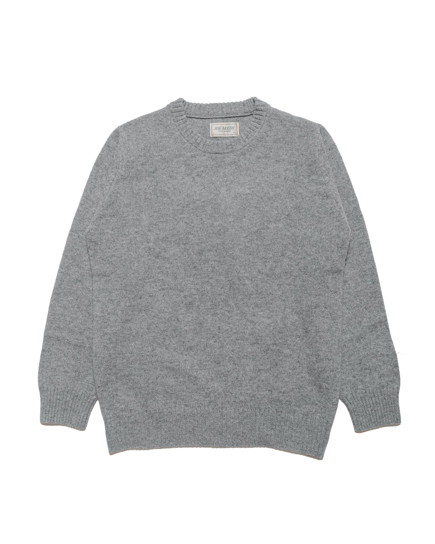 lost & found The Real McCoy's The Real McCoy's MC21114 Wool Crewneck Sweater Grey