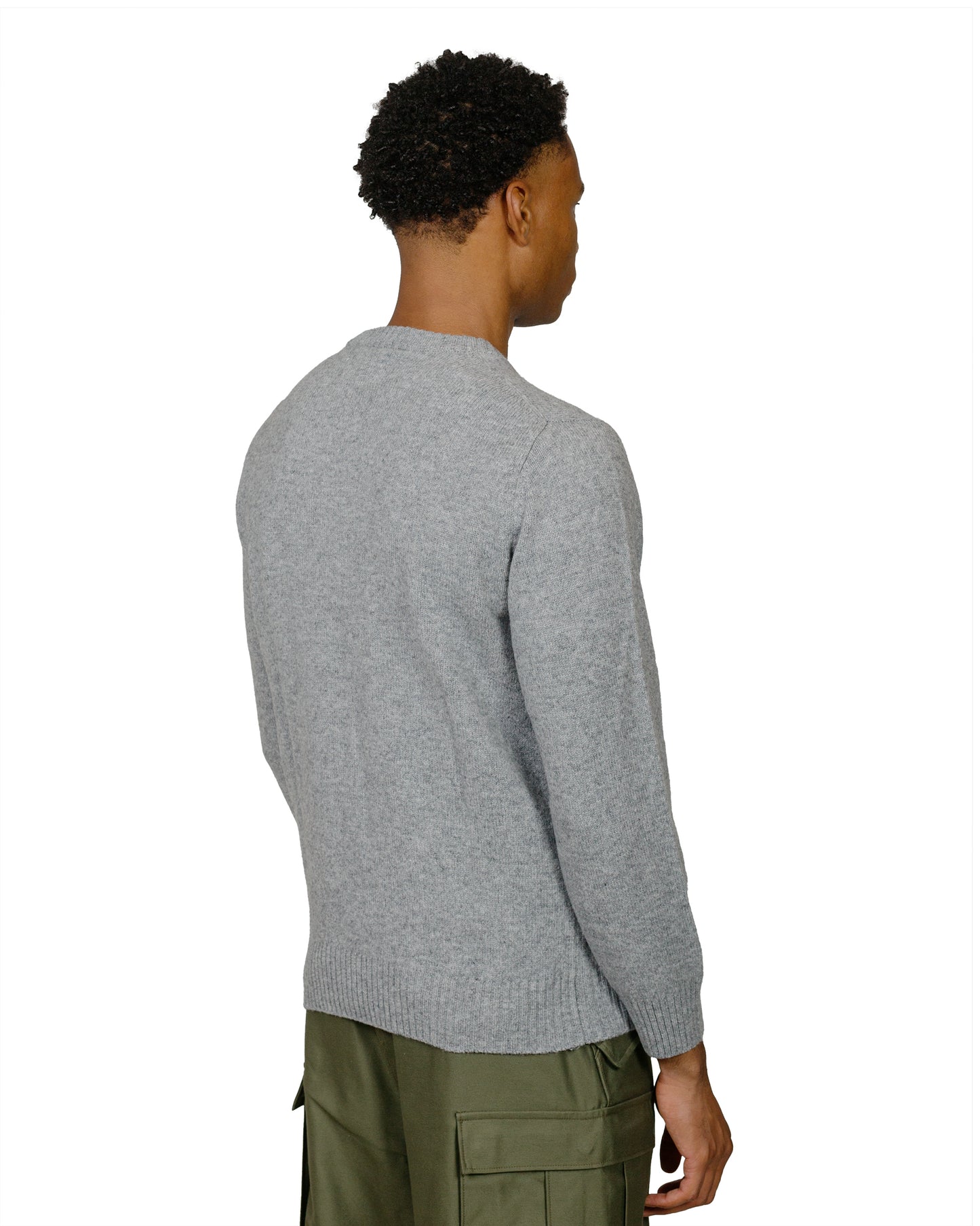 lost & found The Real McCoy's The Real McCoy's MC21114 Wool Crewneck Sweater Grey