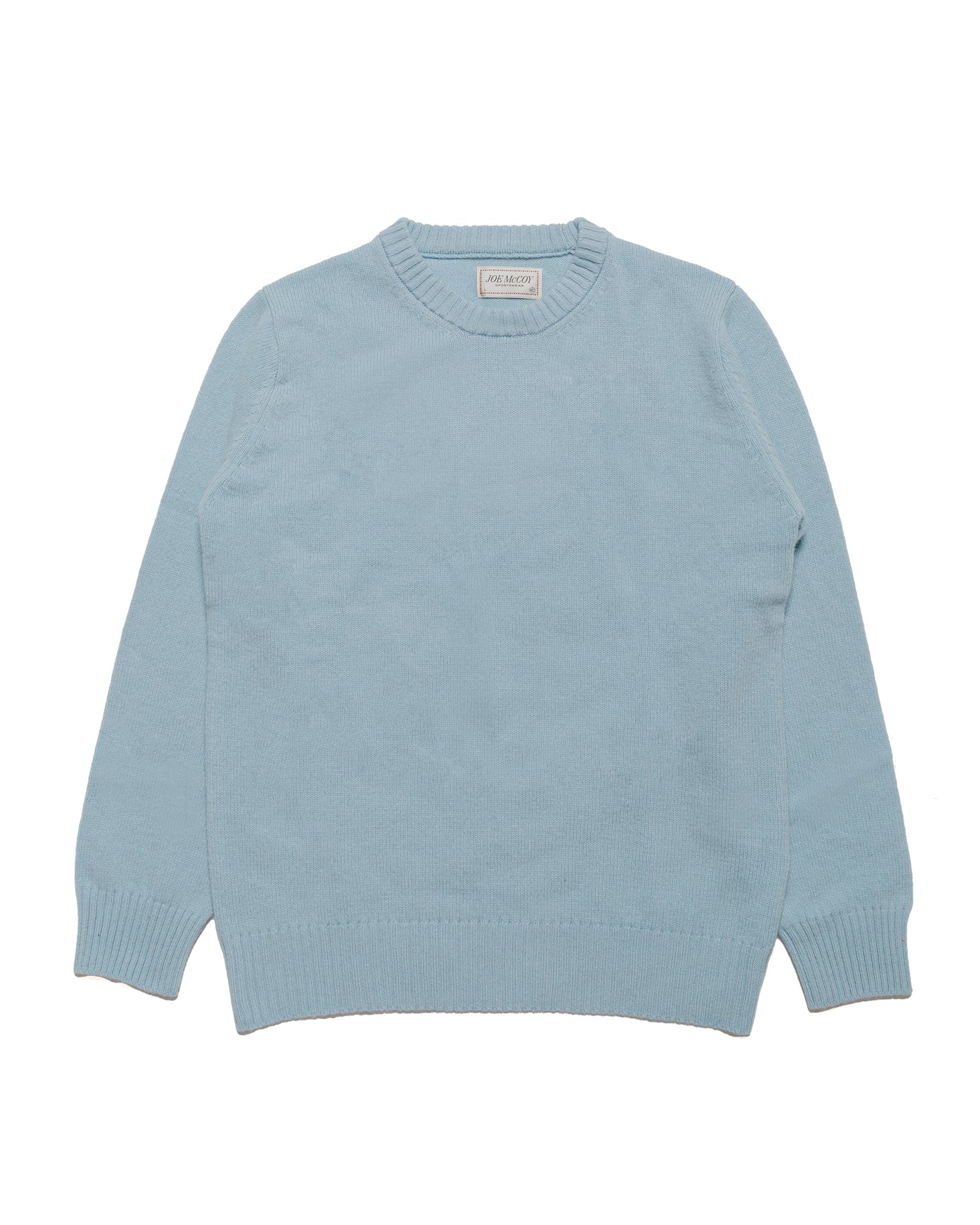 lost & found The Real McCoy's The Real McCoy's MC21114 Wool Crewneck Sweater Light Blue
