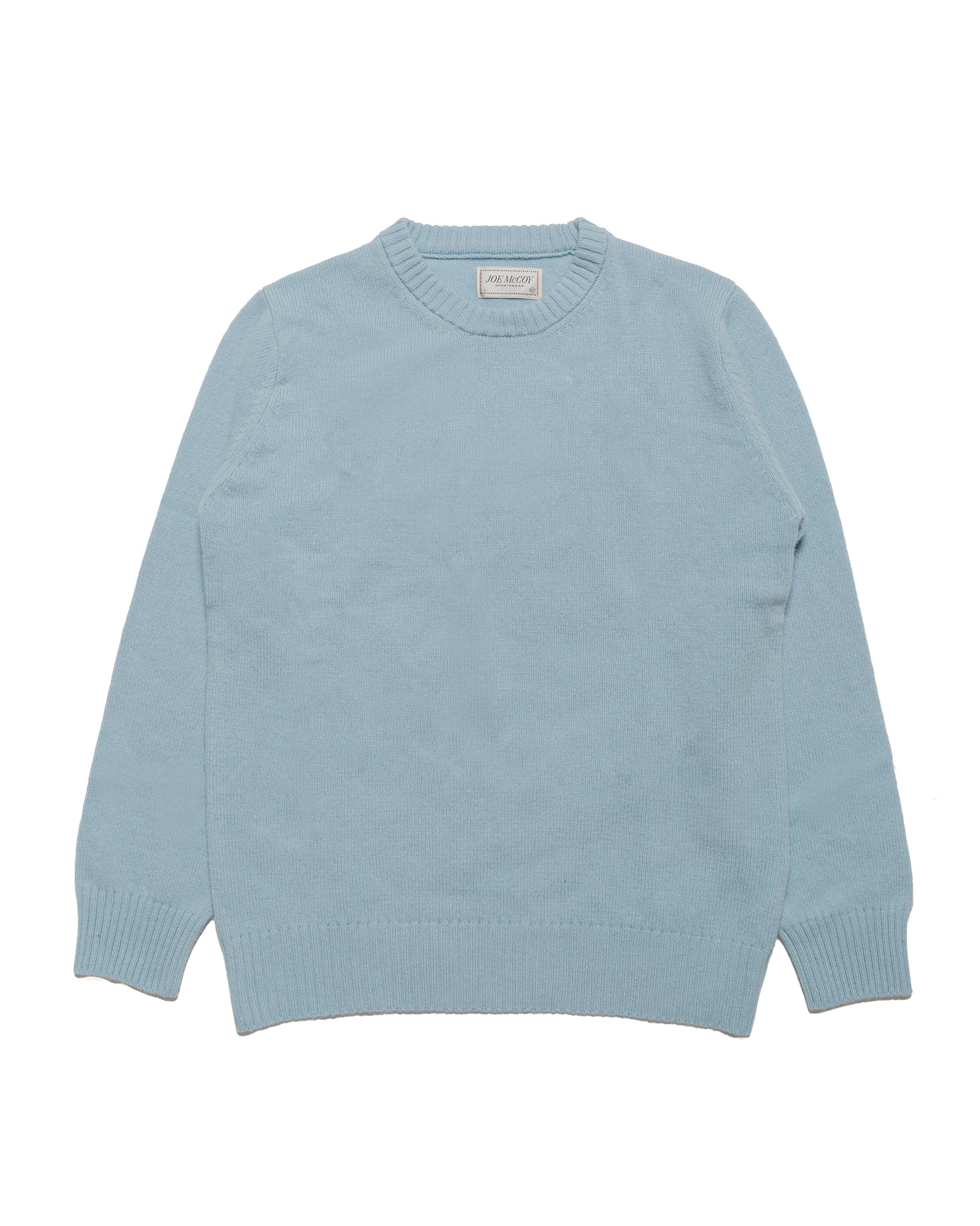lost & found The Real McCoy's The Real McCoy's MC21114 Wool Crewneck Sweater Light Blue