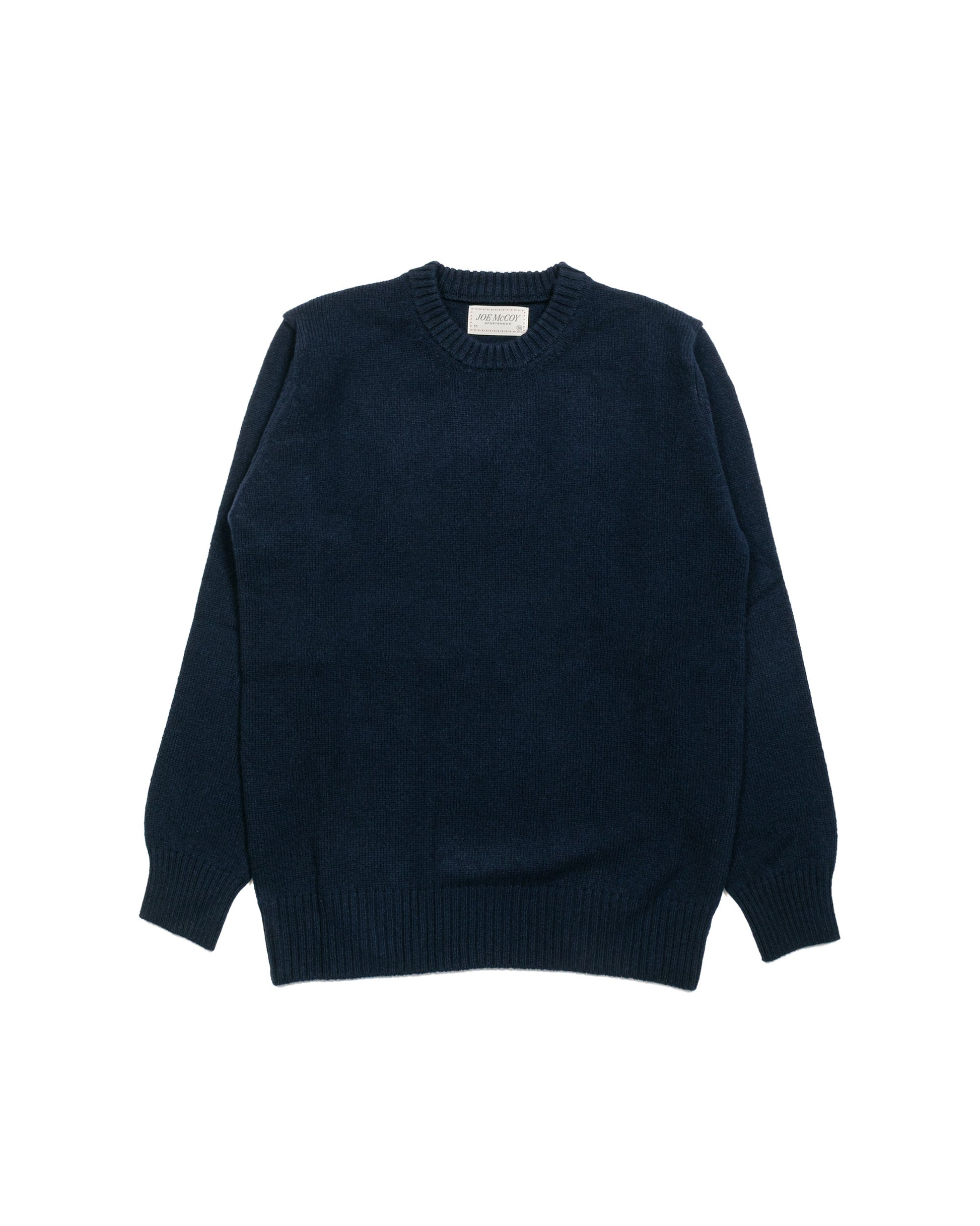 lost & found The Real McCoy's The Real McCoy's MC21114 Wool Crewneck Sweater Navy
