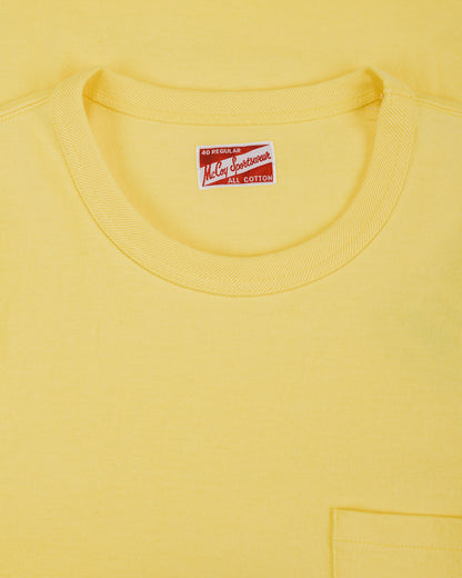 lost & found The Real McCoy's The Real McCoy's MC22006 Pocket Tee Canary