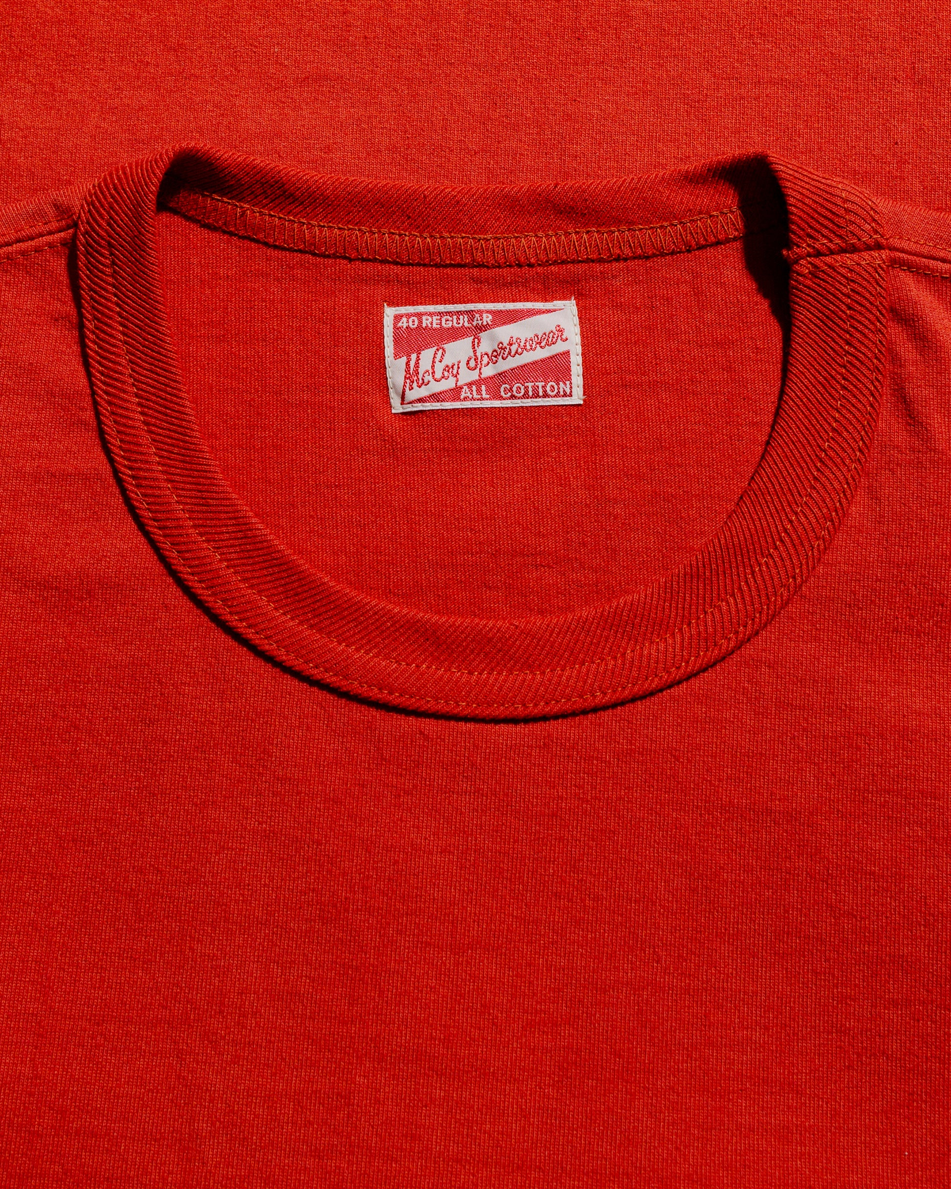 lost & found The Real McCoy's The Real McCoy's MC22006 Pocket Tee Cherry