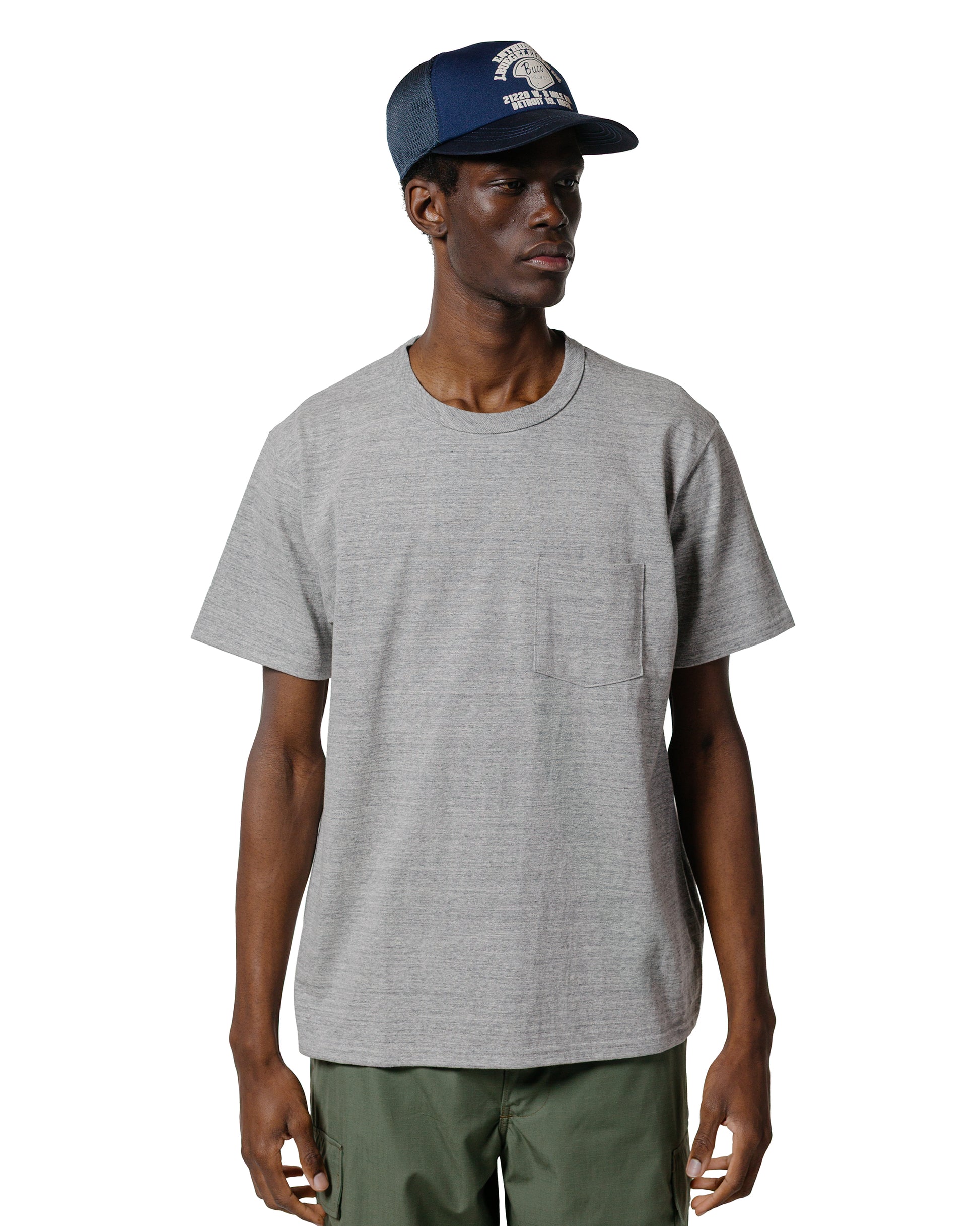 lost & found The Real McCoy's The Real McCoy's MC22006 Pocket Tee Gray