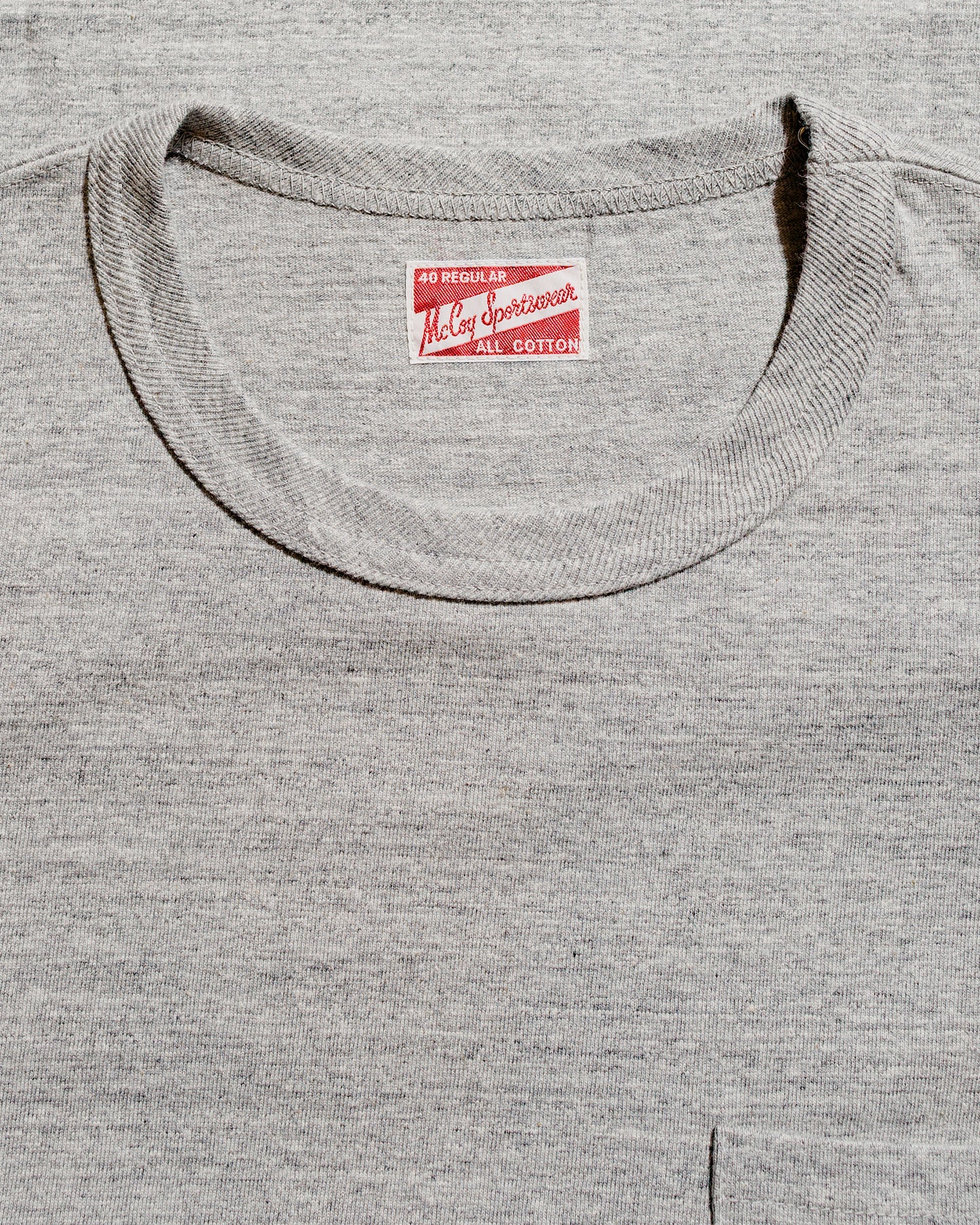 lost & found The Real McCoy's The Real McCoy's MC22006 Pocket Tee Gray