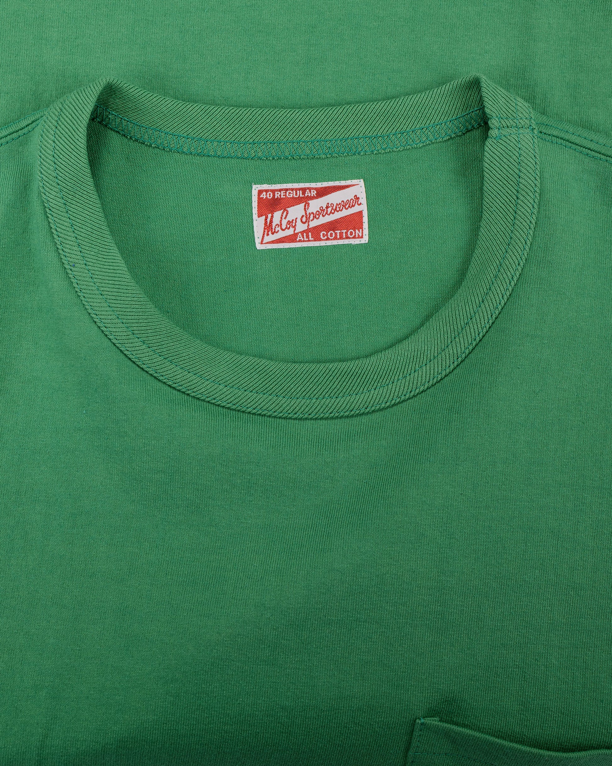lost & found The Real McCoy's The Real McCoy's MC22006 Pocket Tee Kelly Green