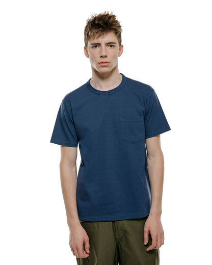 lost & found The Real McCoy's The Real McCoy's MC22006 Pocket Tee Marine Blue