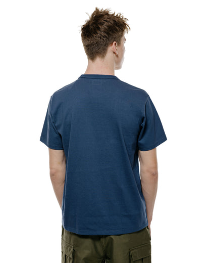 lost & found The Real McCoy's The Real McCoy's MC22006 Pocket Tee Marine Blue