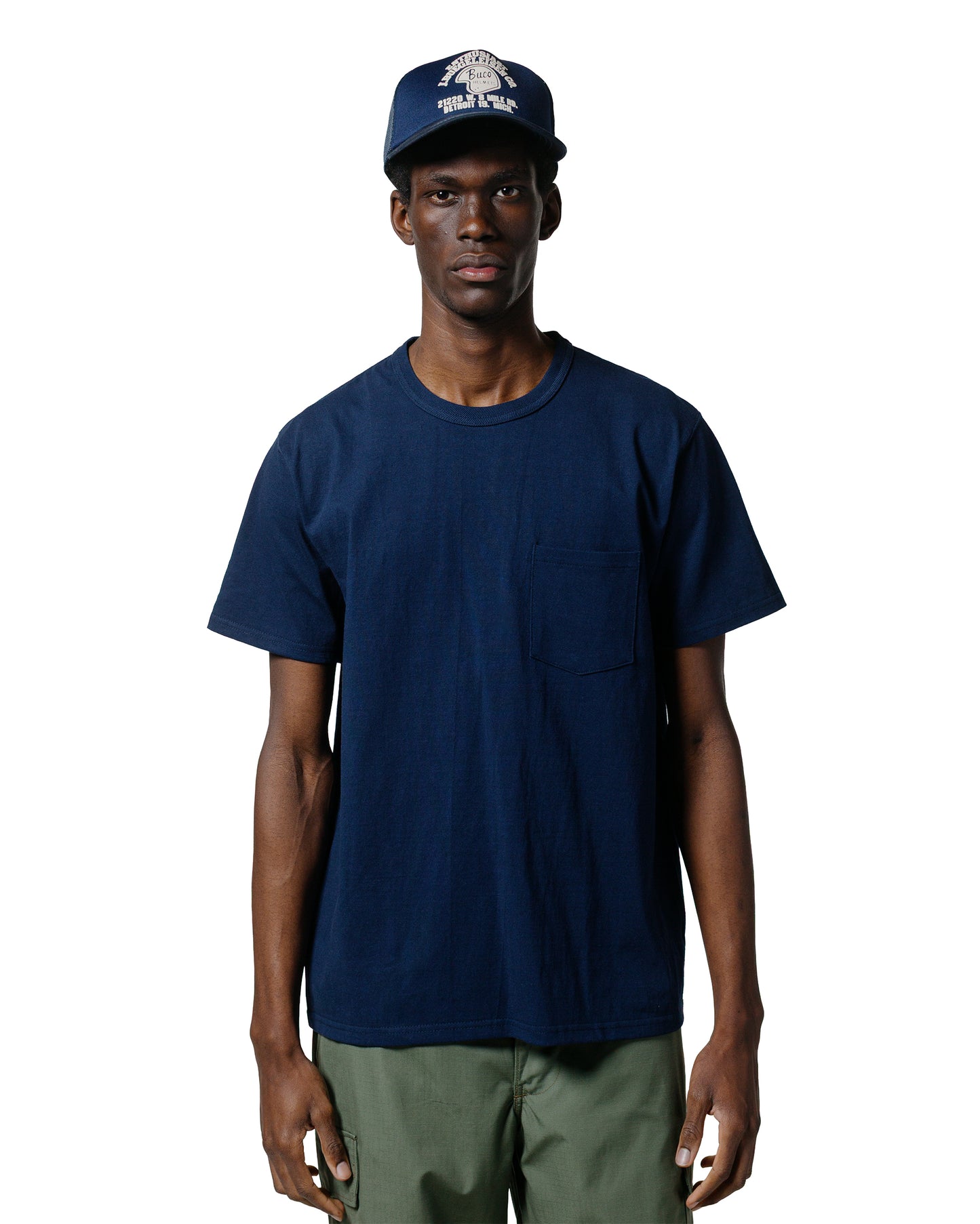 lost & found The Real McCoy's The Real McCoy's MC22006 Pocket Tee Navy