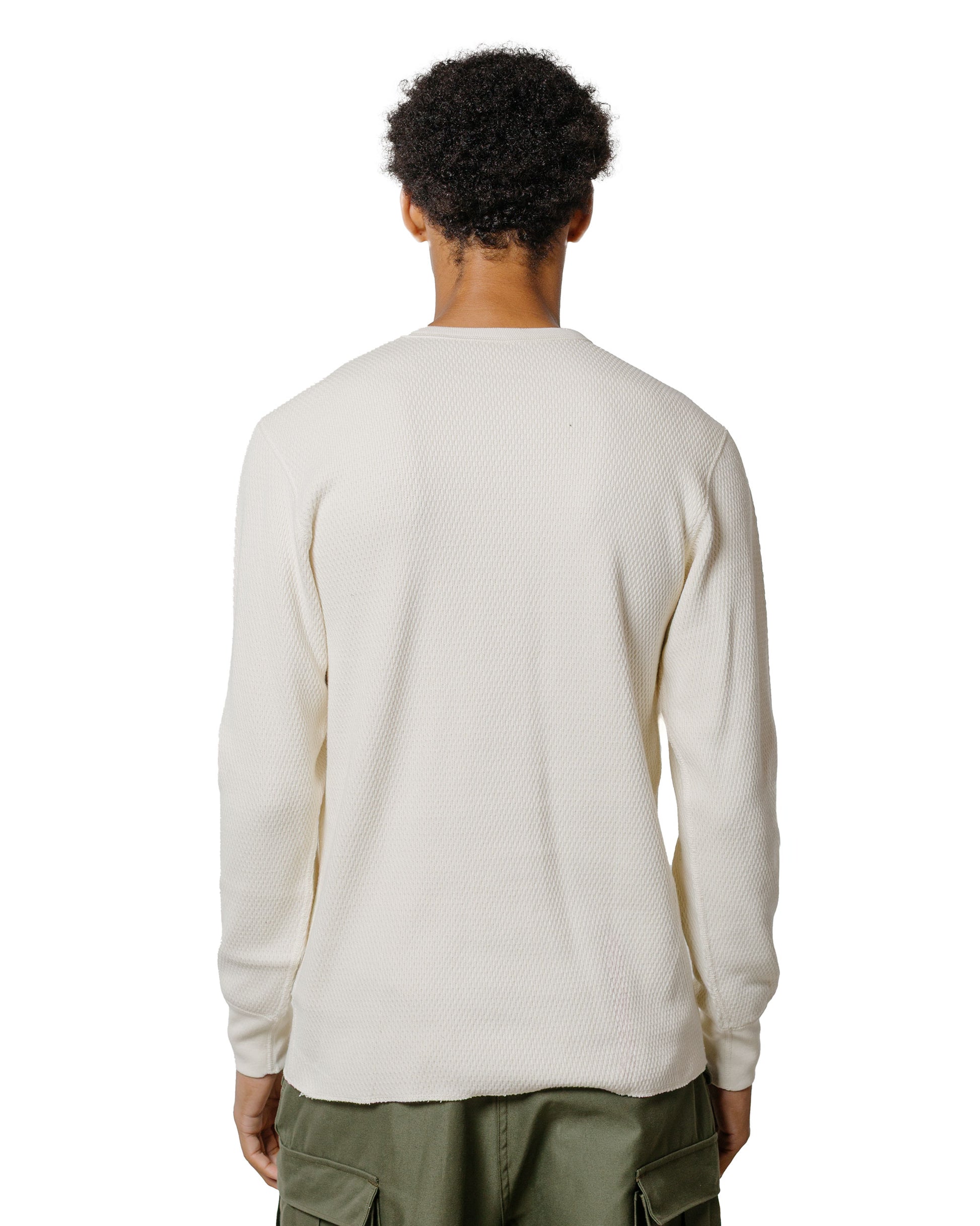 lost & found The Real McCoy's The Real McCoy's MC22109 U.S. Army Military Thermal Shirt Milk