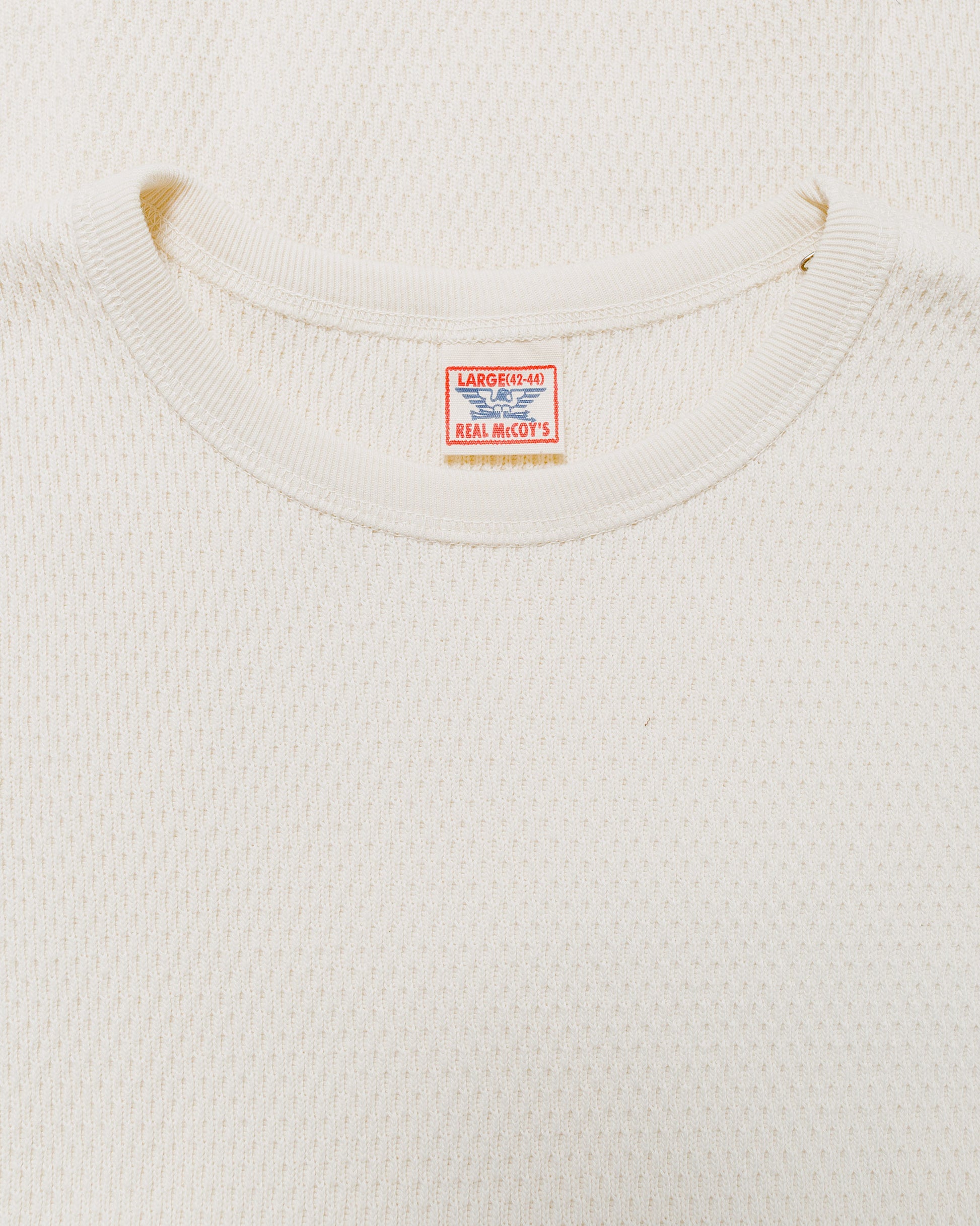 lost & found The Real McCoy's The Real McCoy's MC22109 U.S. Army Military Thermal Shirt Milk