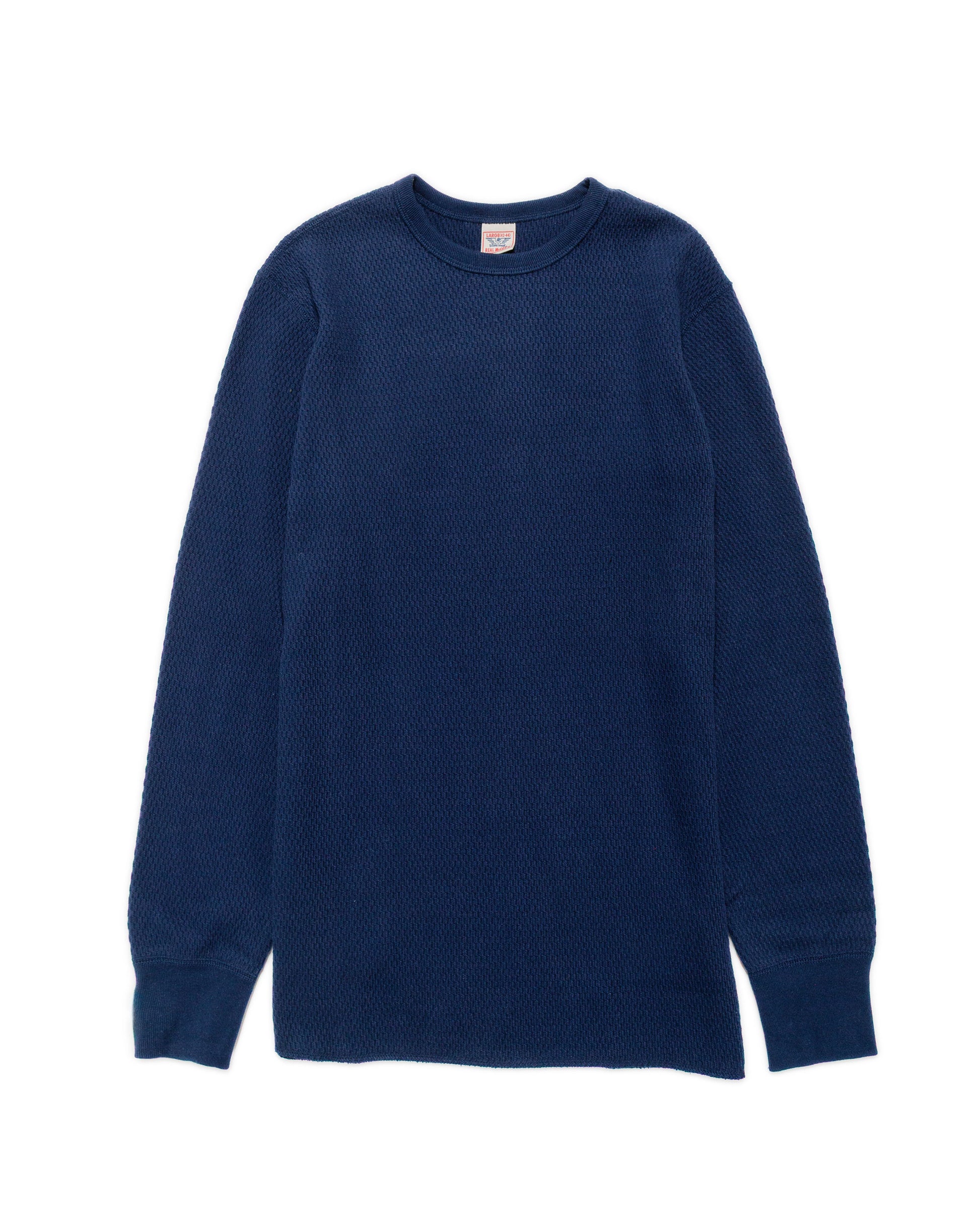lost & found The Real McCoy's The Real McCoy's MC22109 U.S. Army Military Thermal Shirt Navy